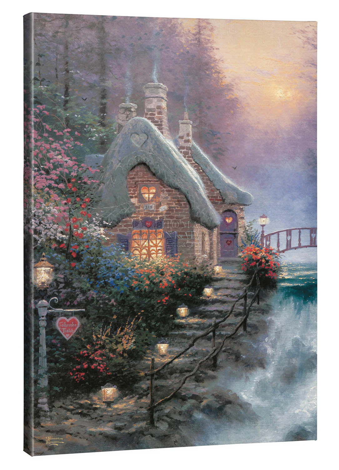 Sweetheart Cottage II - 24" x 36" Gallery Wrap Canvas - Image 2