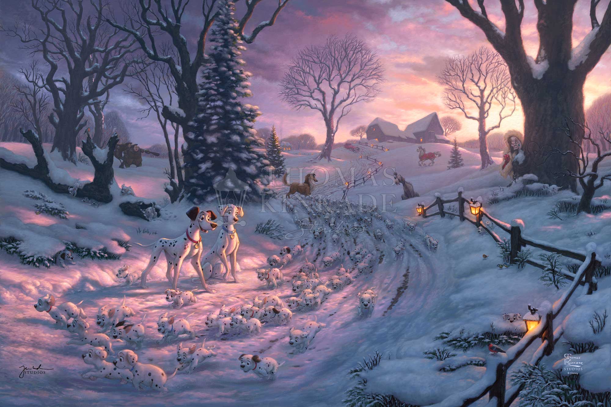 Disney 101 Dalmatians on the Run - Limited Edition Canvas - Image 21