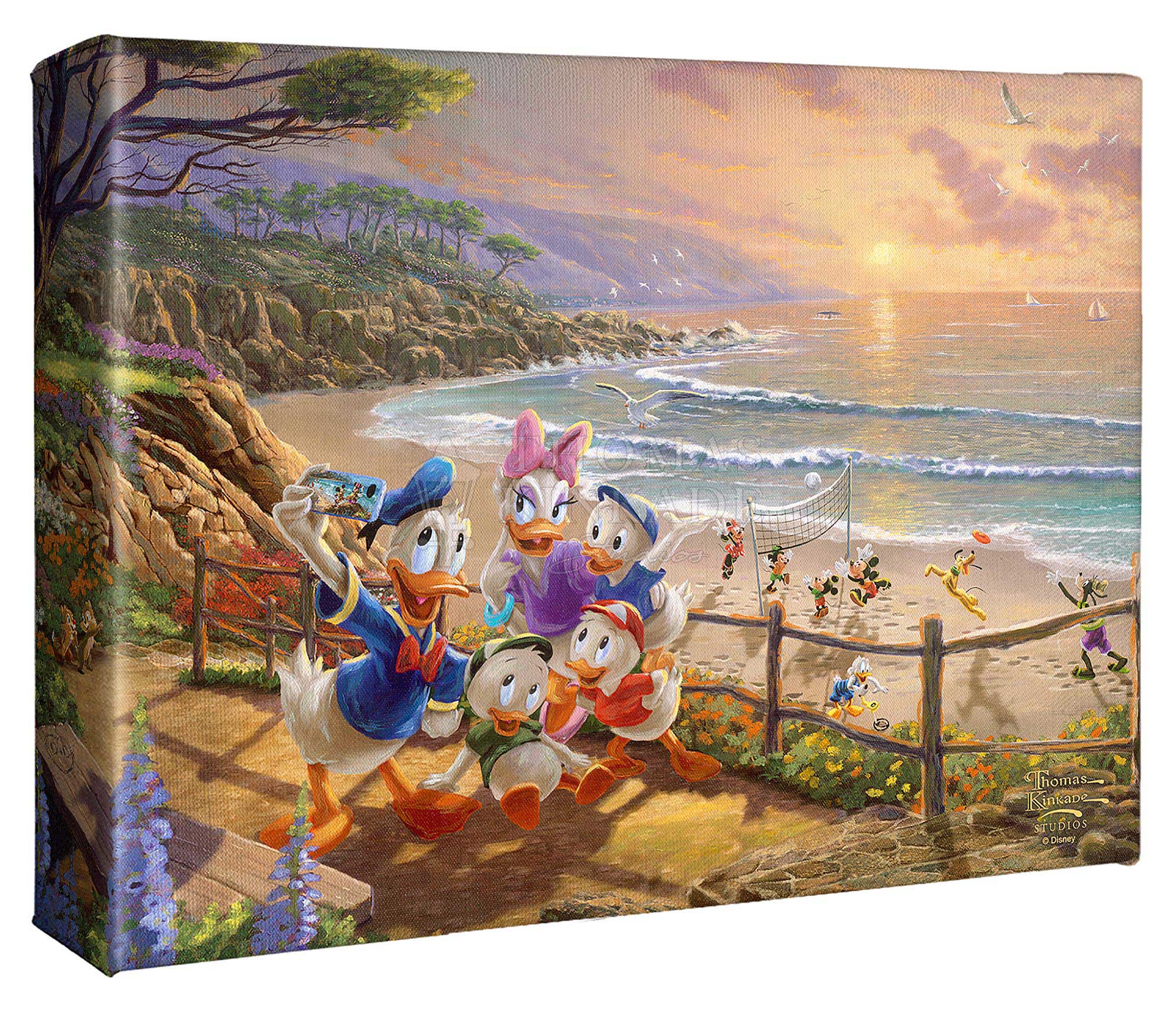 Disney Donald and Daisy - A Duck Day Afternoon - 8" X 10" Gallery Wrapped Canvas - Image 2