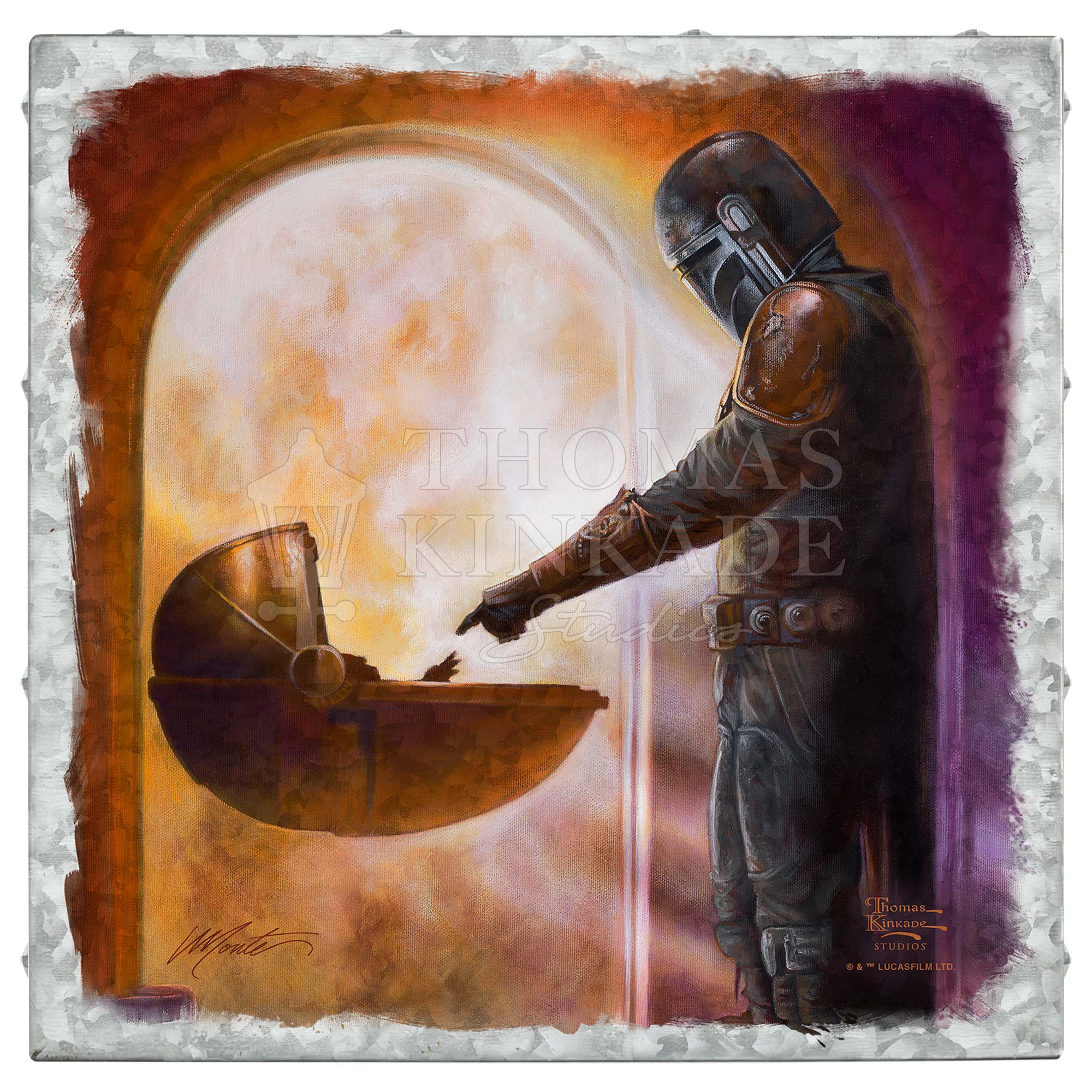 The Mandalorian™ - Turning Point - 14" x 14" Metal Box Art