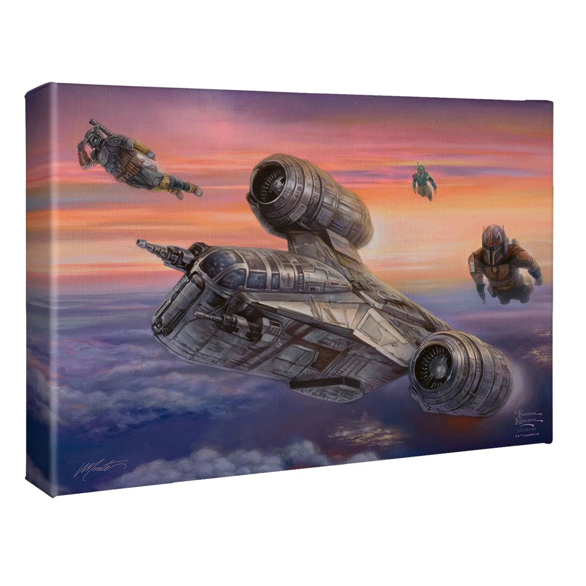 The Mandalorian™ - The Escort - 10" x 14" Gallery Wrapped Canvas - Image 2
