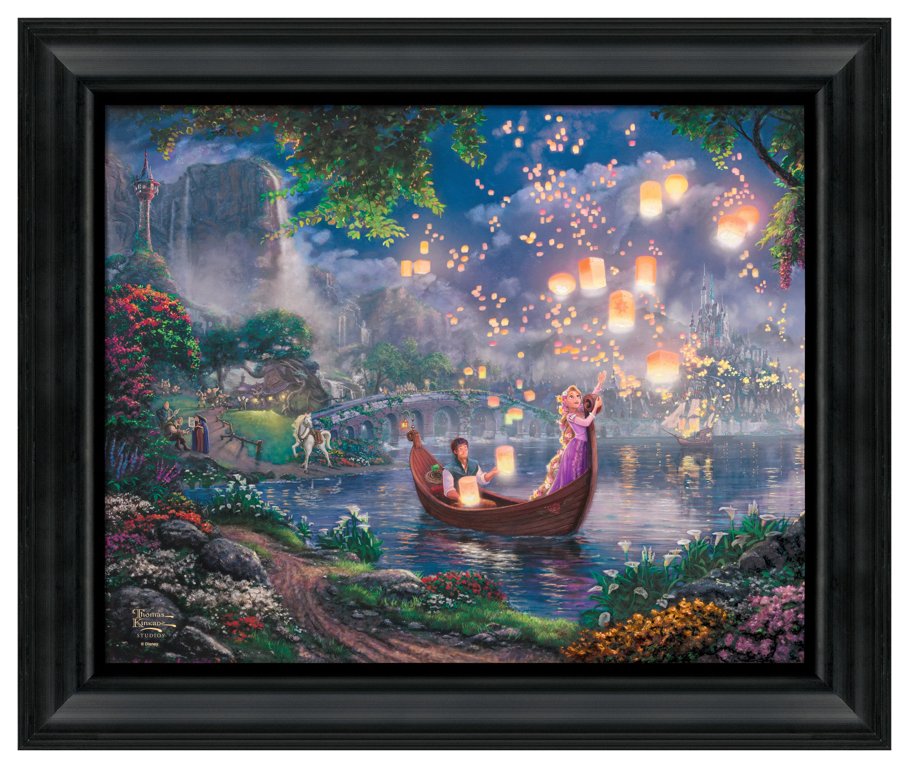 Disney Tangled - 16" x 20" Brushstroke Vignette