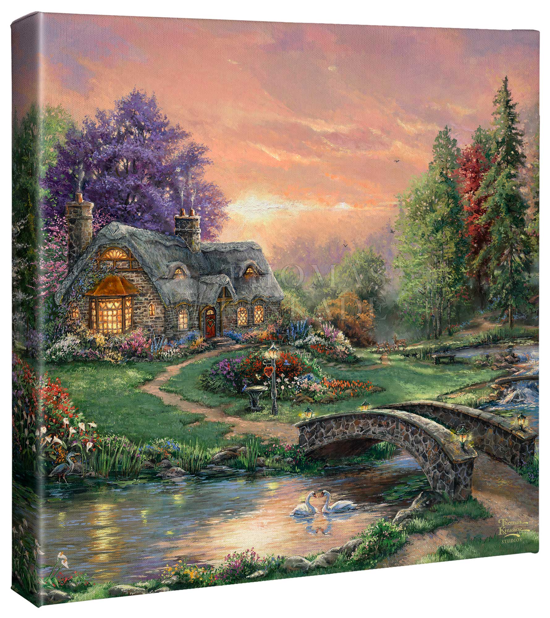 Sweetheart Retreat - 14" x 14" Gallery Wrapped Canvas