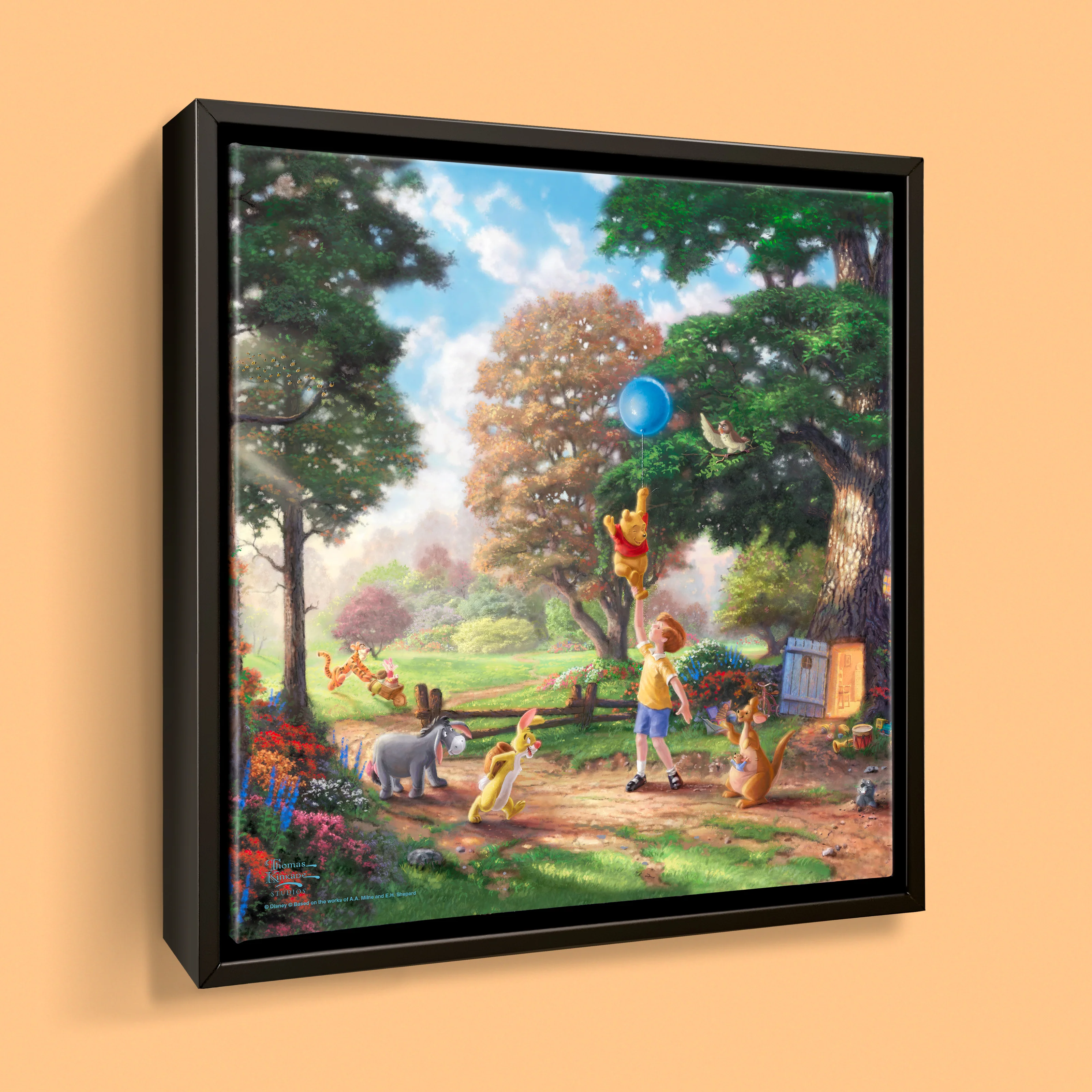 Disney Winnie the Pooh II - 14" x 14" Gallery Wrapped Canvas (Onyx Black Frame) - Image 2