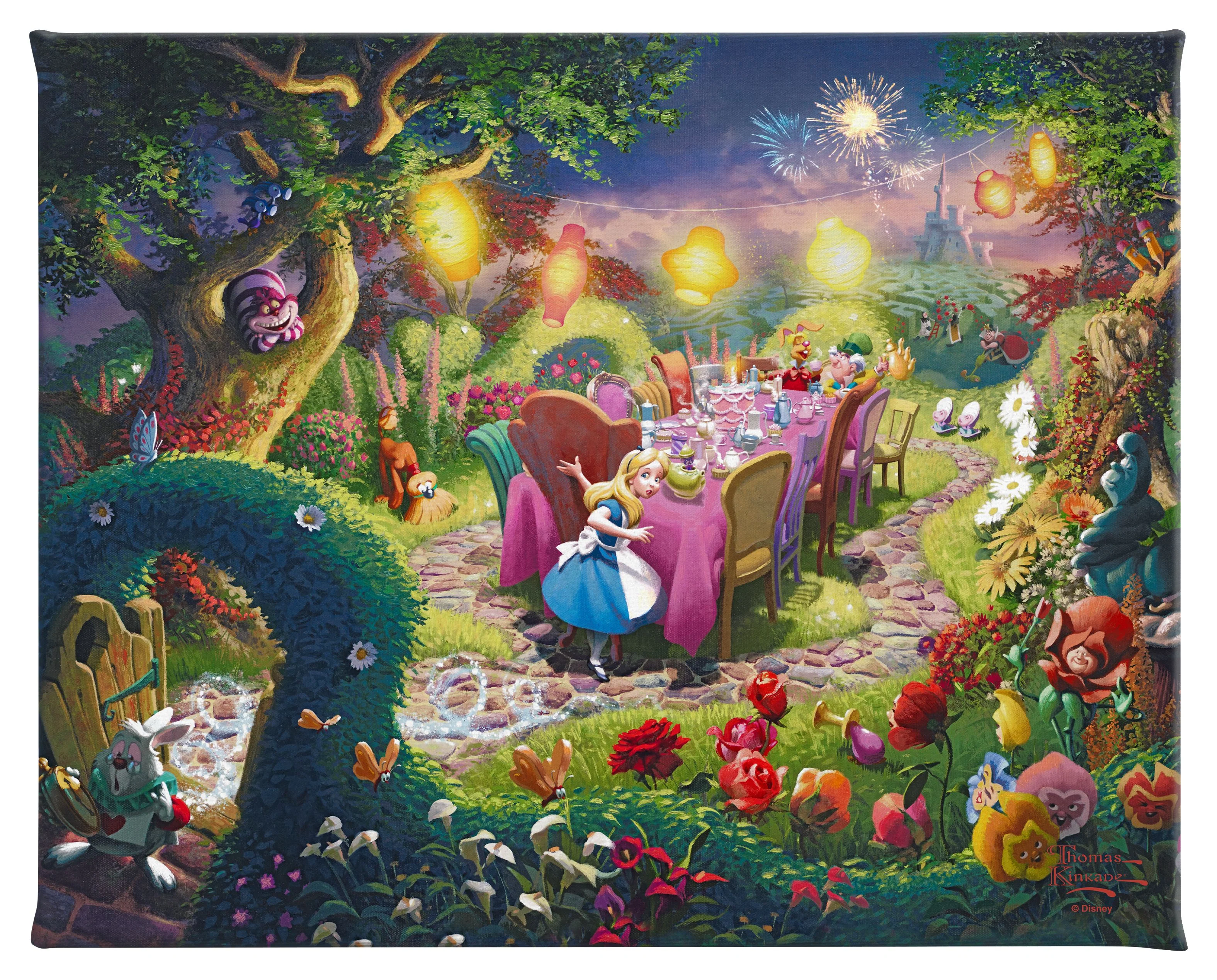 Disney Mad Hatter's Tea Party - 8" x 10" Gallery Wrapped Canvas