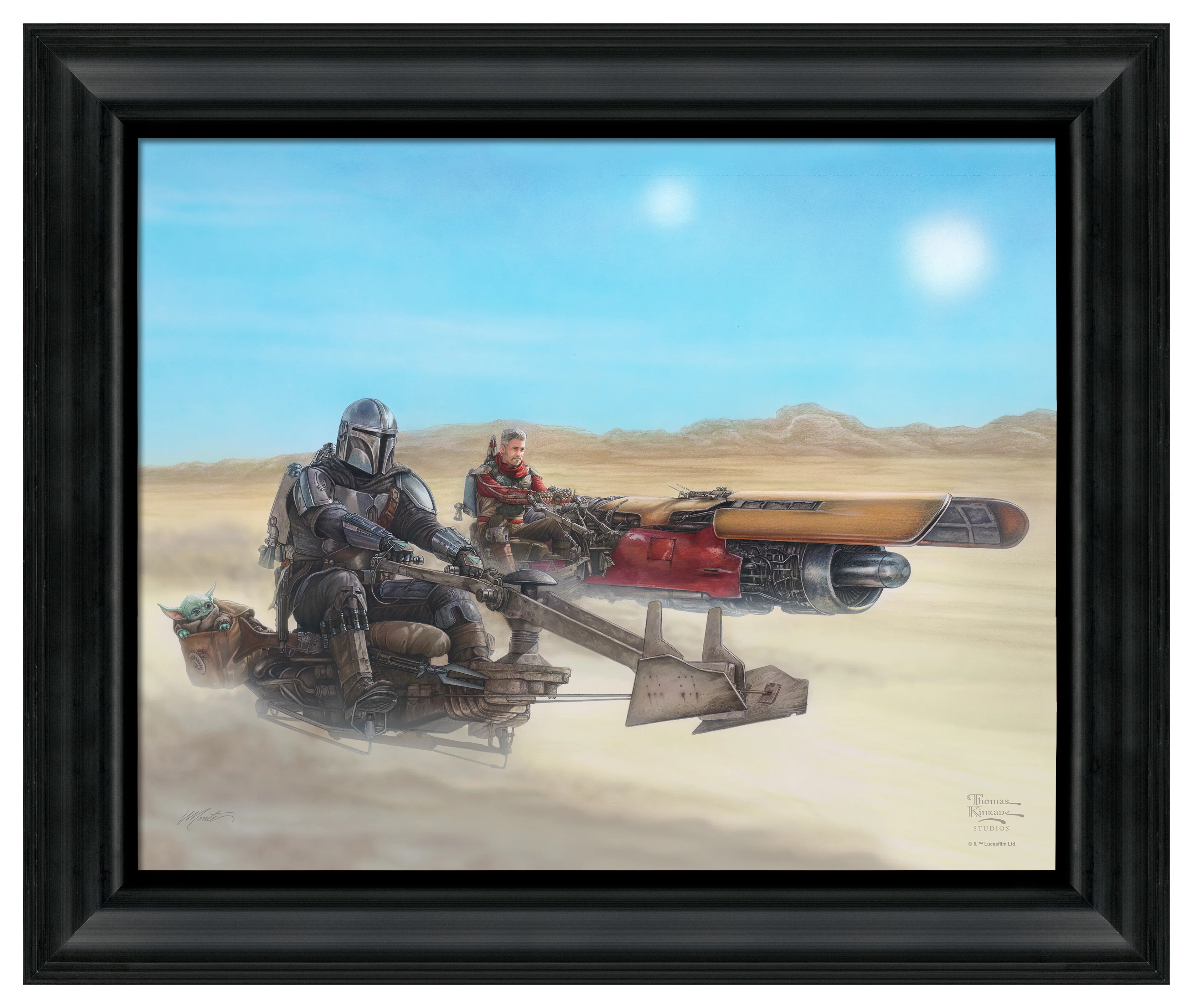 The Mandalorian™ - The Marshal - 16" x 20" Brushstroke Vignette