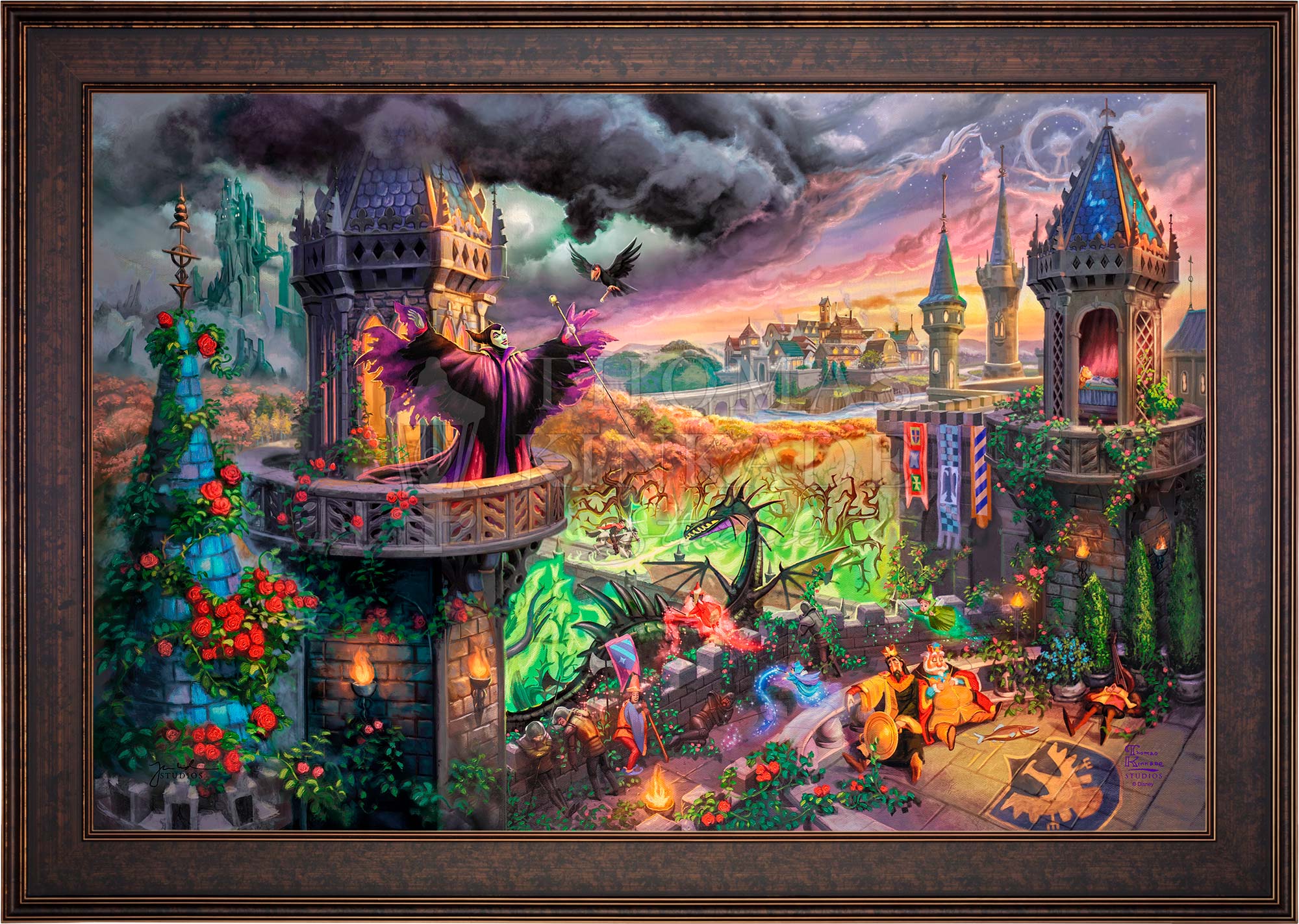 *RARE* Disney Maleficent Estate Edition Canvas Dark Pewter 12" x 18" #1 - Image 14