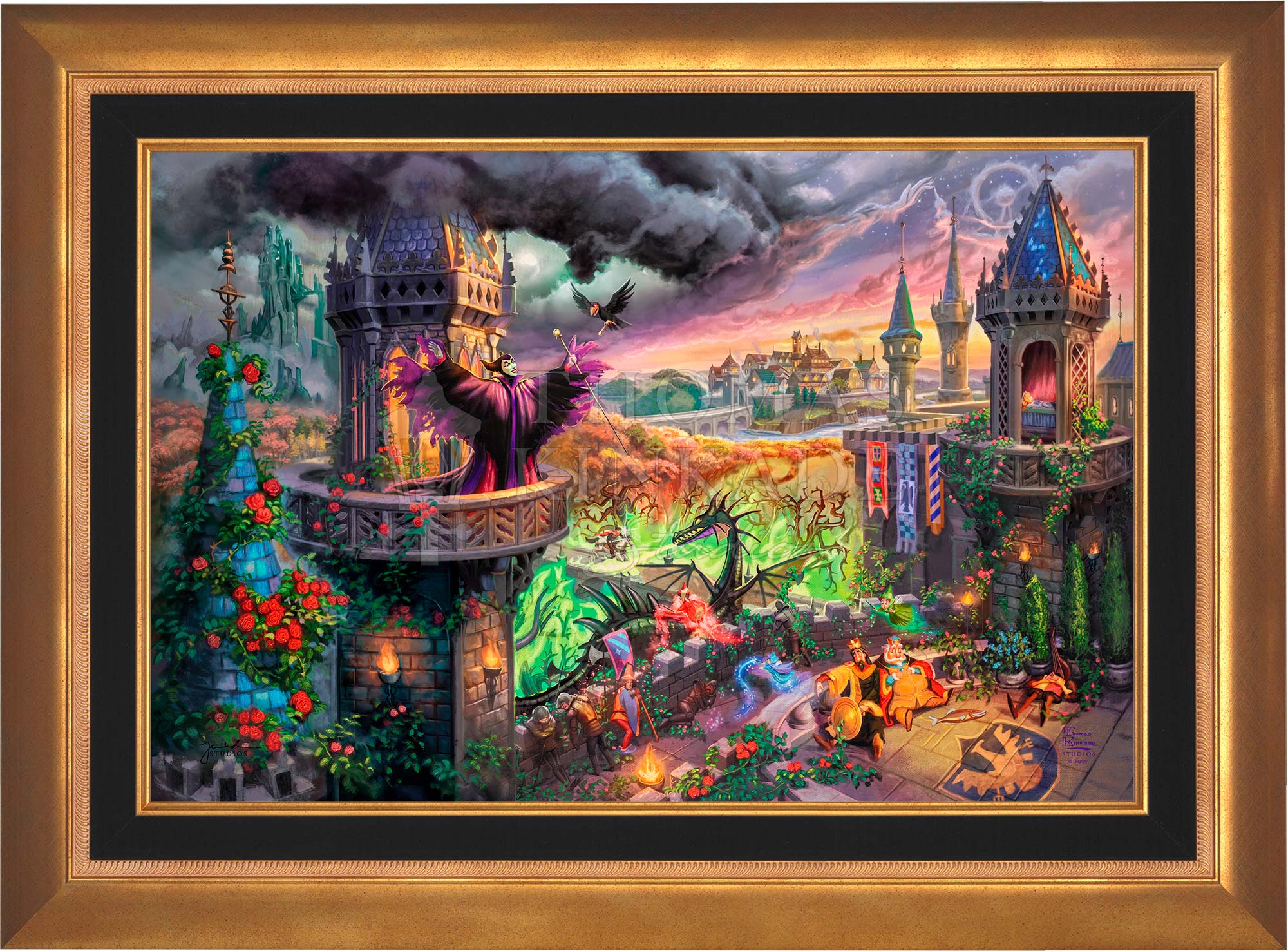 *RARE* Disney Maleficent Estate Edition Canvas Dark Pewter 12" x 18" #1 - Image 4
