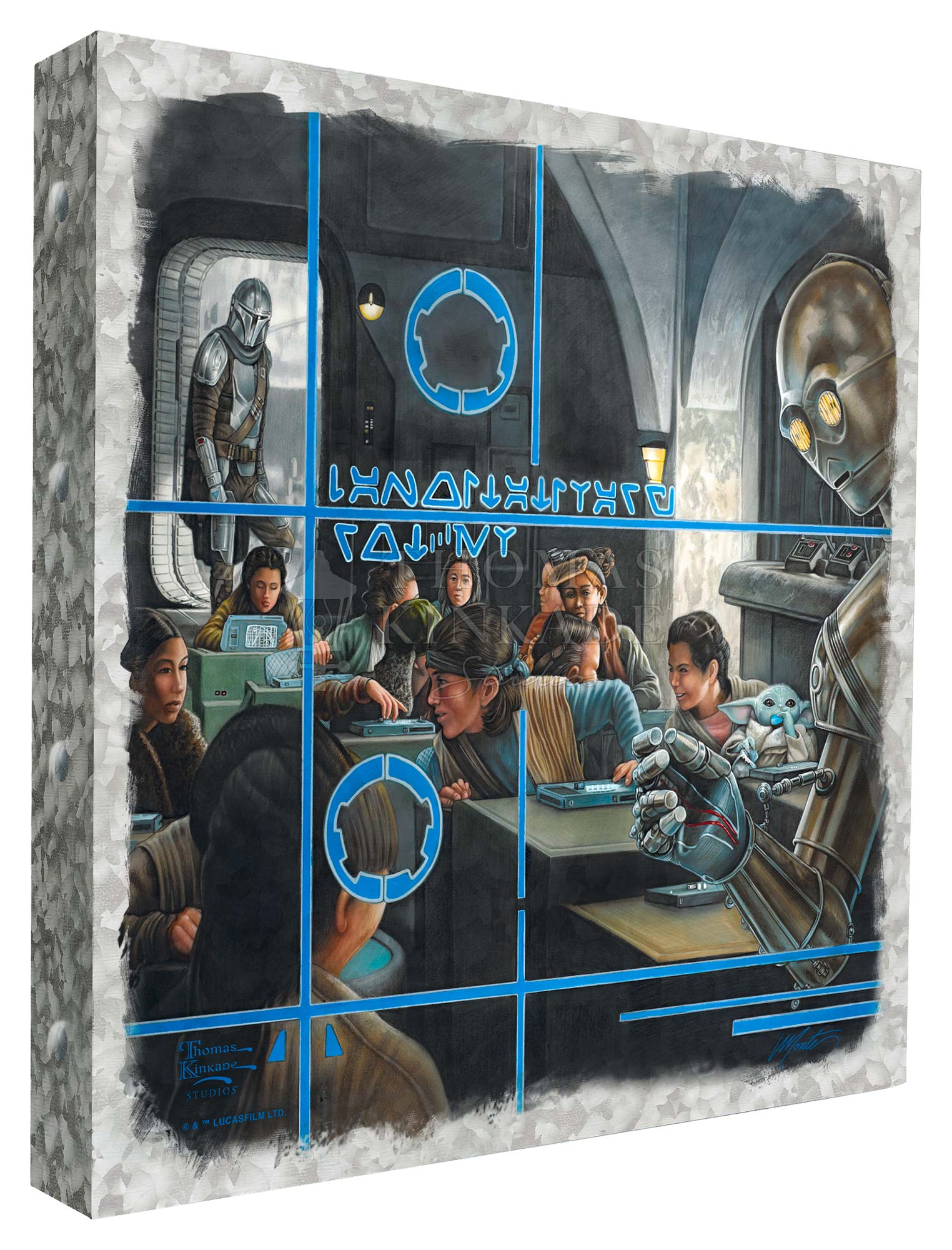 The Mandalorian™ - Getting Schooled - 14" x 14" Metal Box Art - Image 2