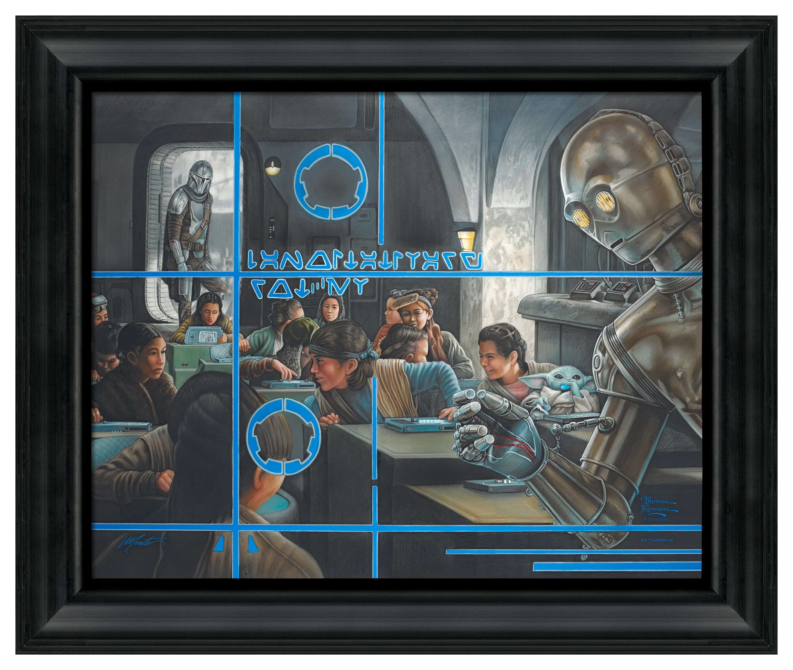 The Mandalorian™ - Getting Schooled - 16" x 20" Brushstroke Vignette