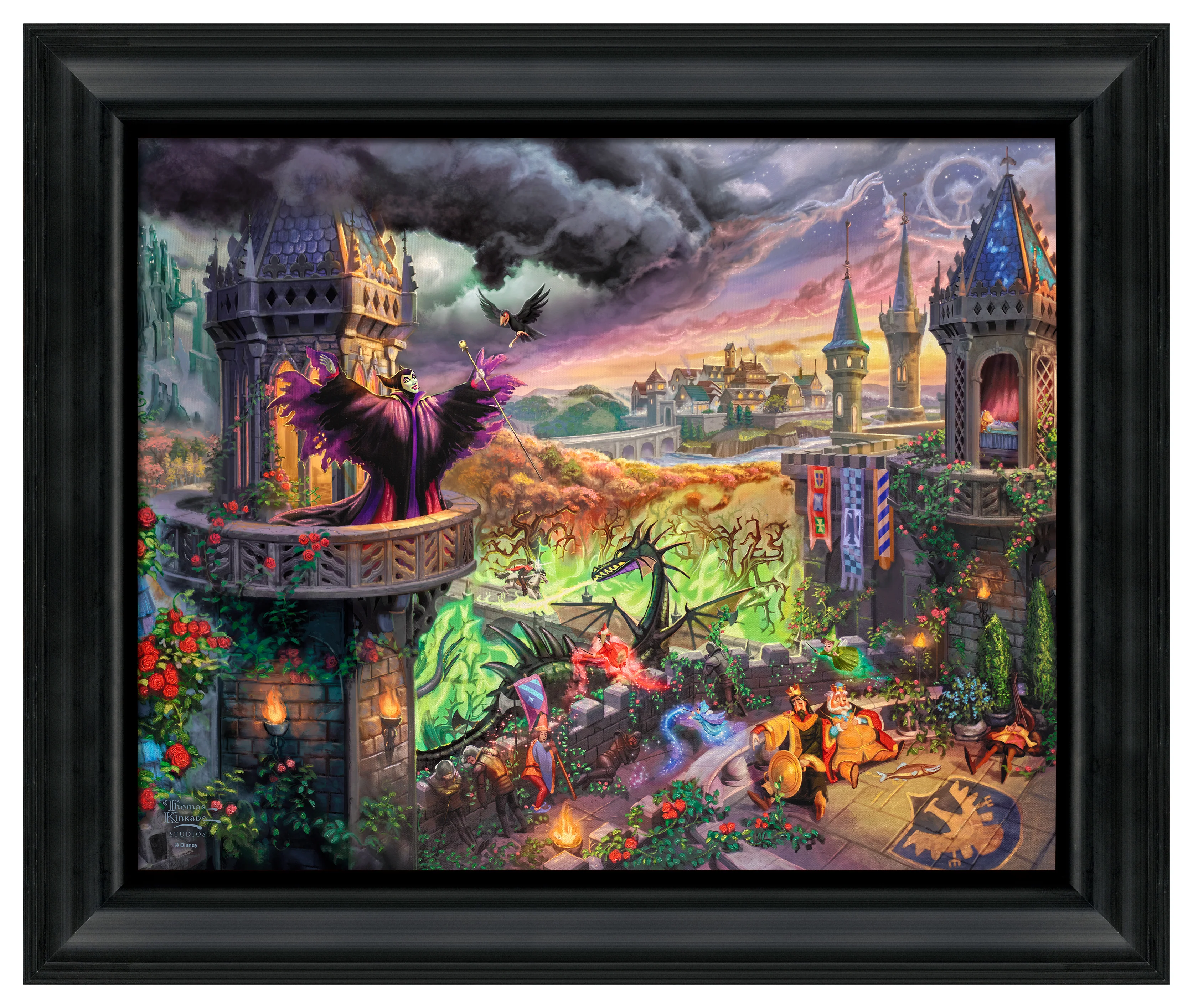 Disney Maleficent - 16" x 20" Brushstroke Vignette