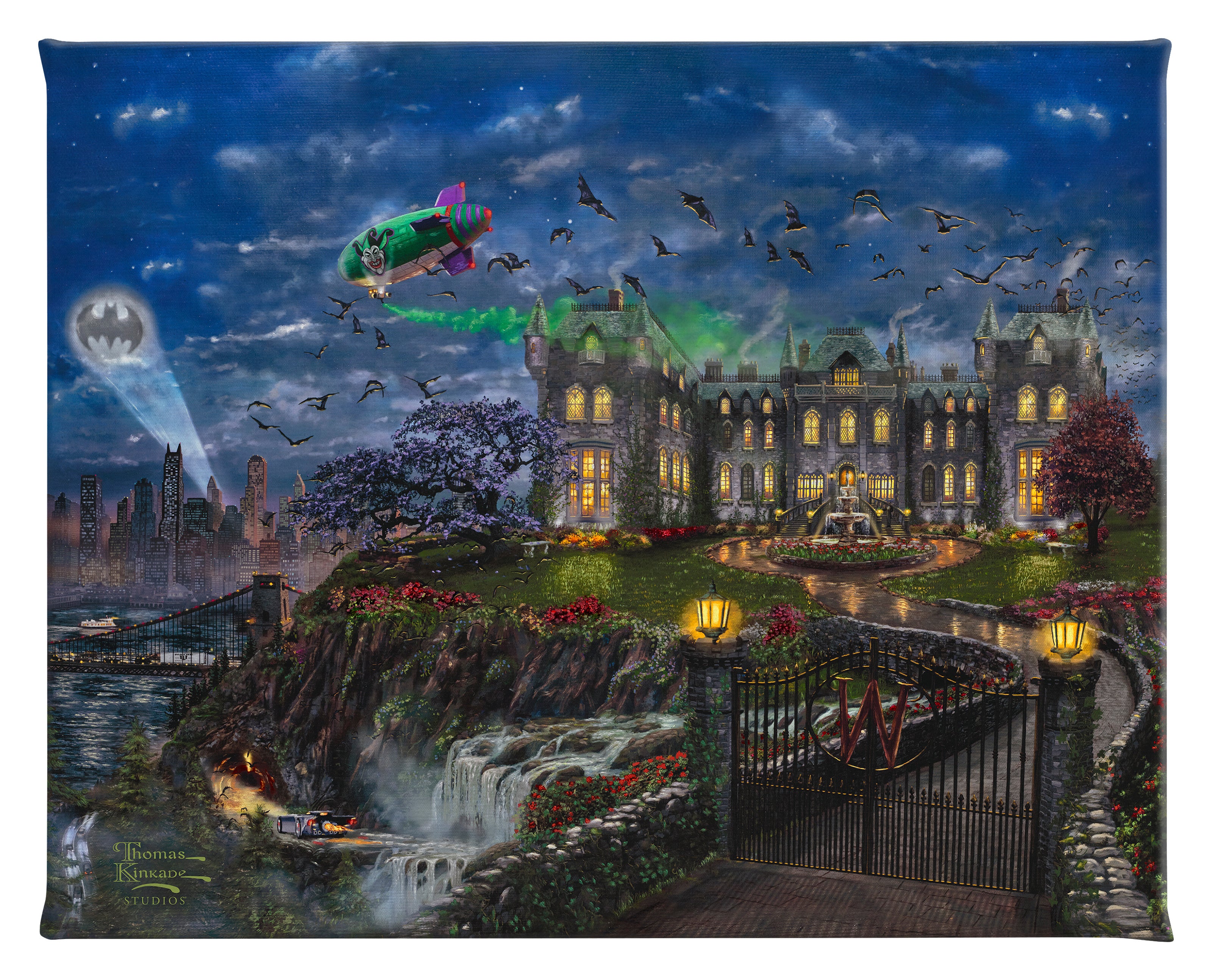 Wayne Manor 8" x 10" Gallery Wrapped Canvas