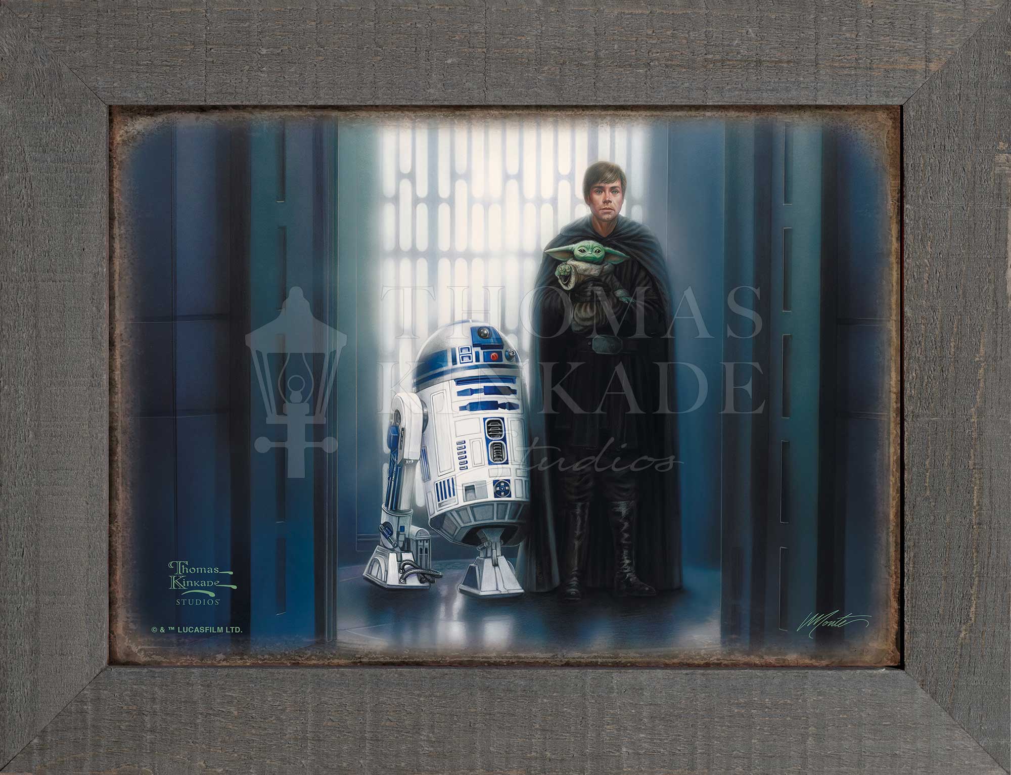 The Mandalorian™ - In Good Hands - 12.5" x 16" Framed Metal Print