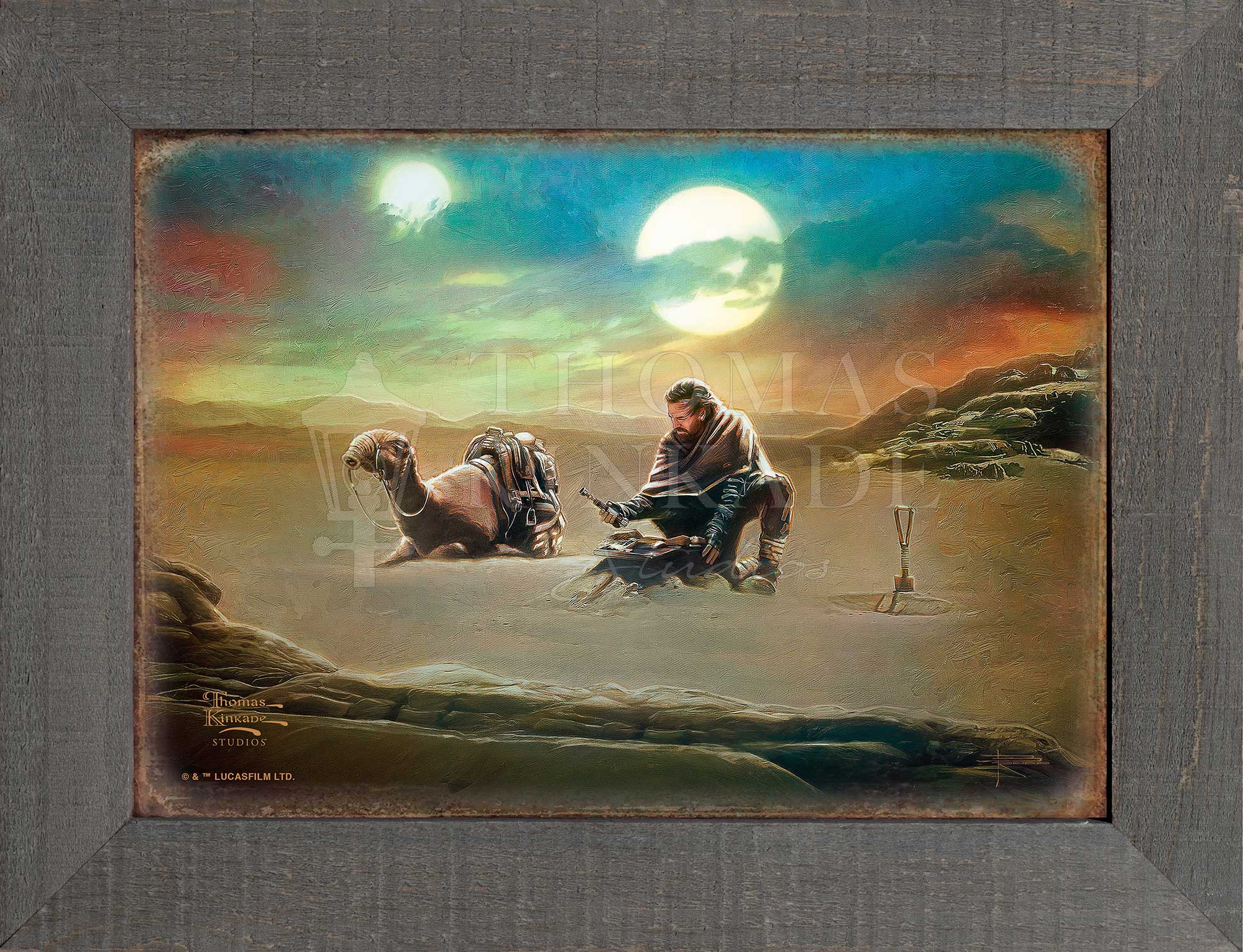 Obi-Wan Kenobi™ - Returning to His Past - 12.5" x 16" Framed Metal Print