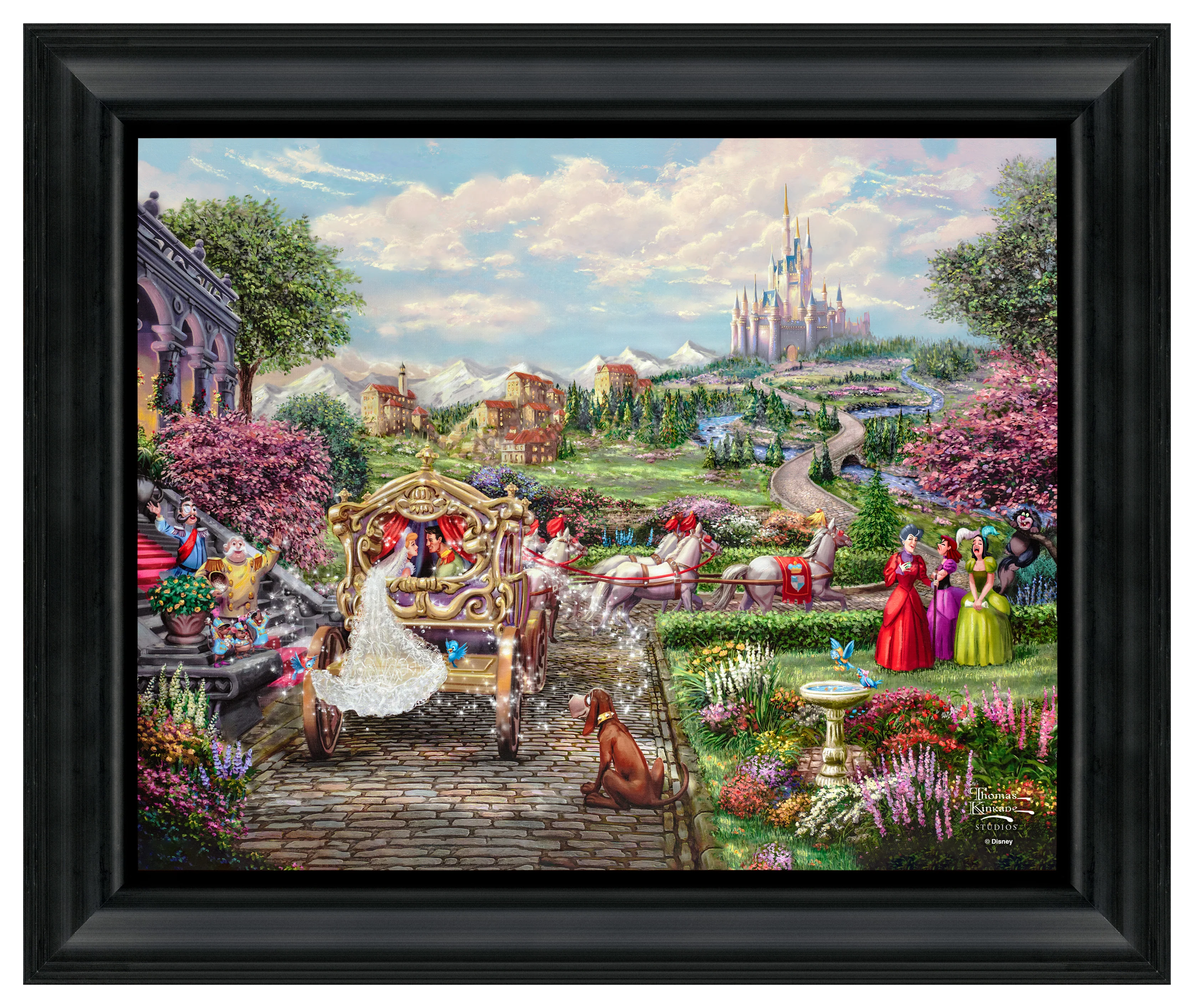 Disney Cinderella Happily Ever After - 16" x 20" Brushstroke Vignette