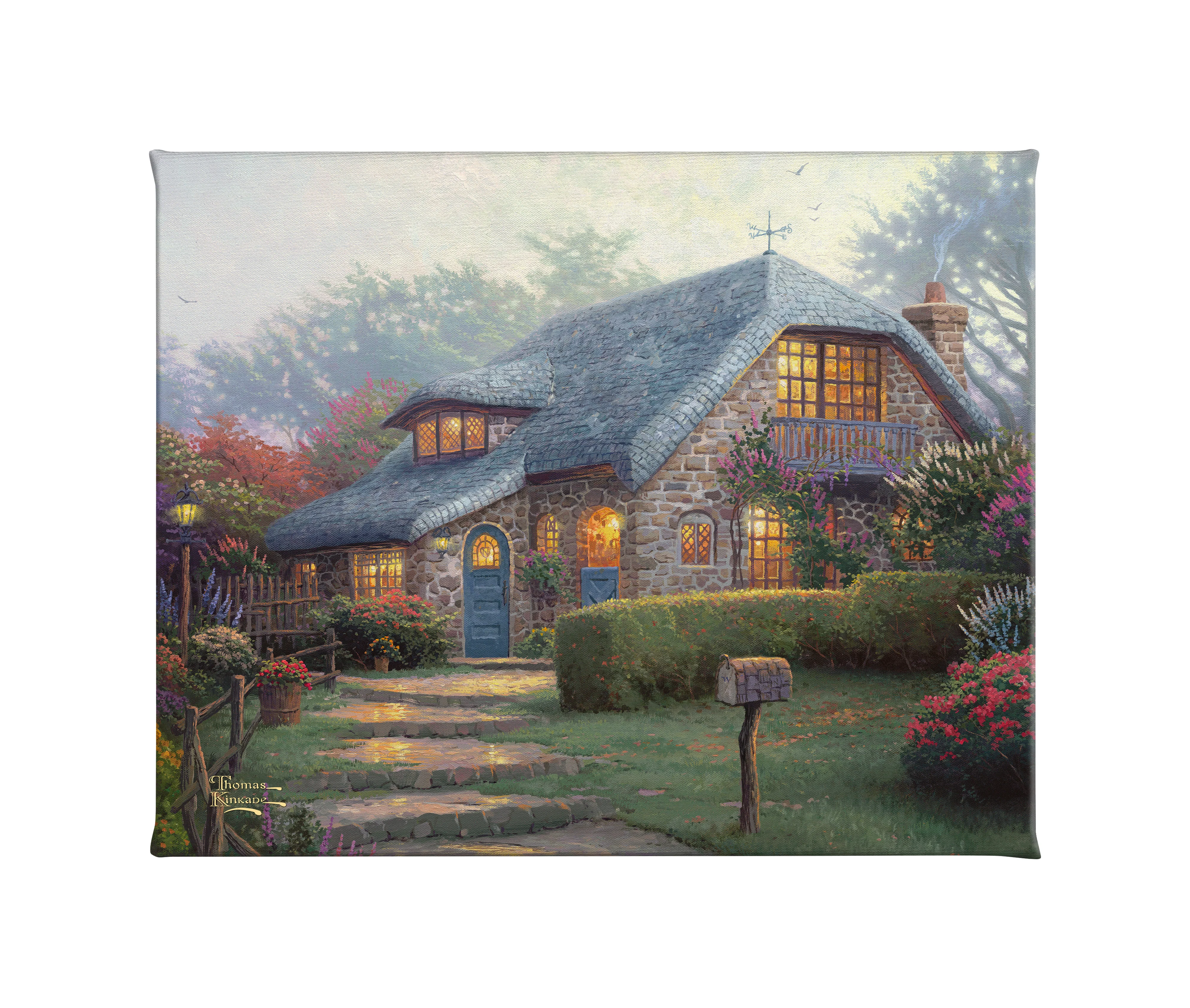 Lilac Cottage - 8" x 10" Gallery Wrapped Canvas