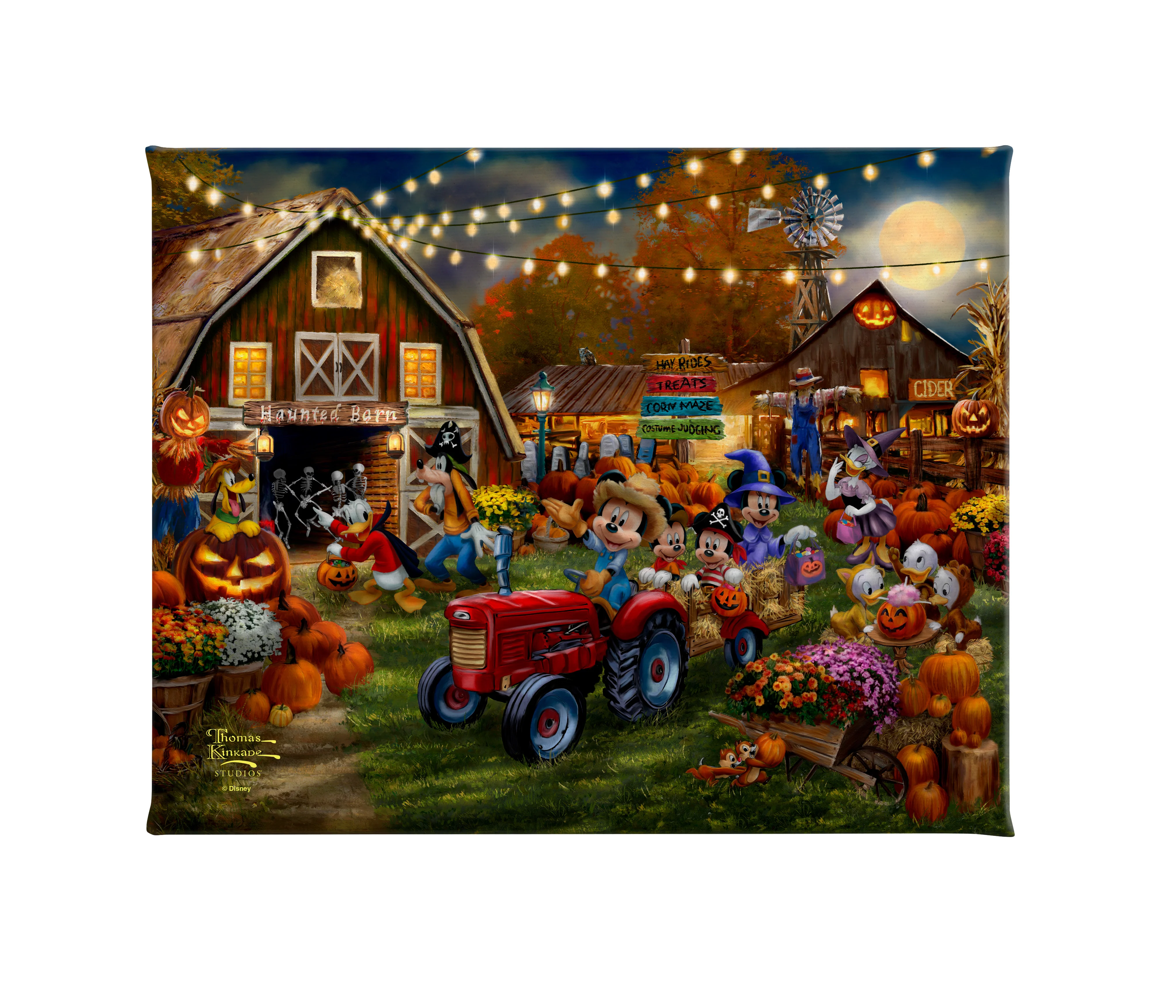 Disney Mickey and Minnie Pumpkin Festival - 8" x 10" Gallery Wrapped Canvas