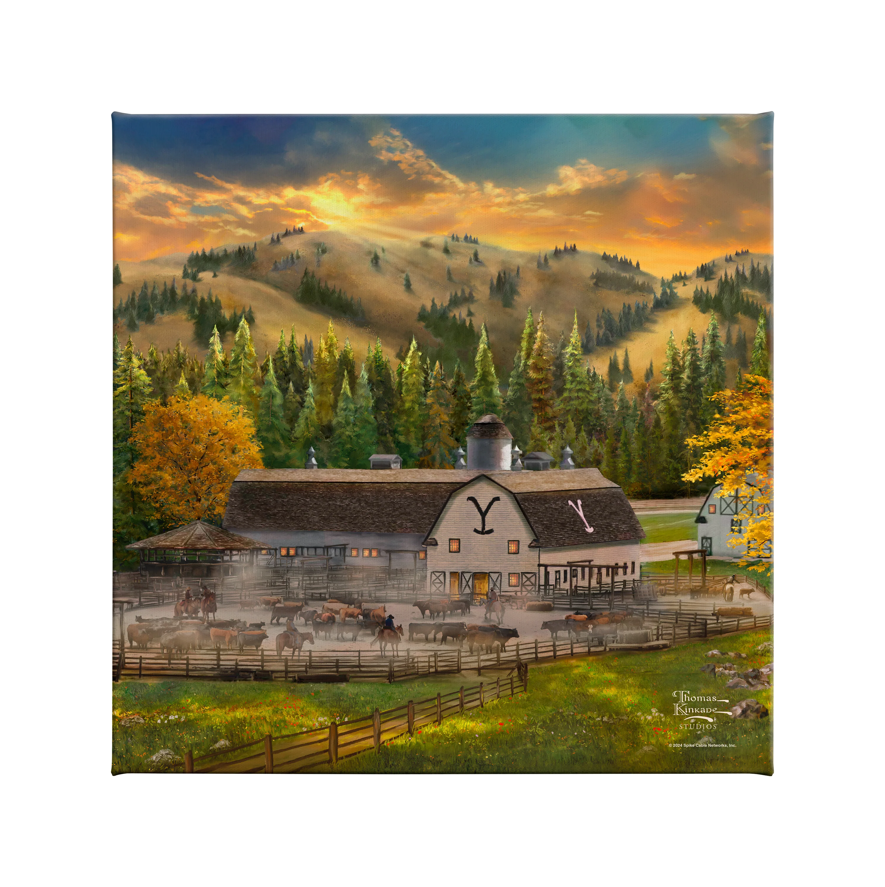 End of a Long Day 14" x 14" Gallery Wrapped Canvas