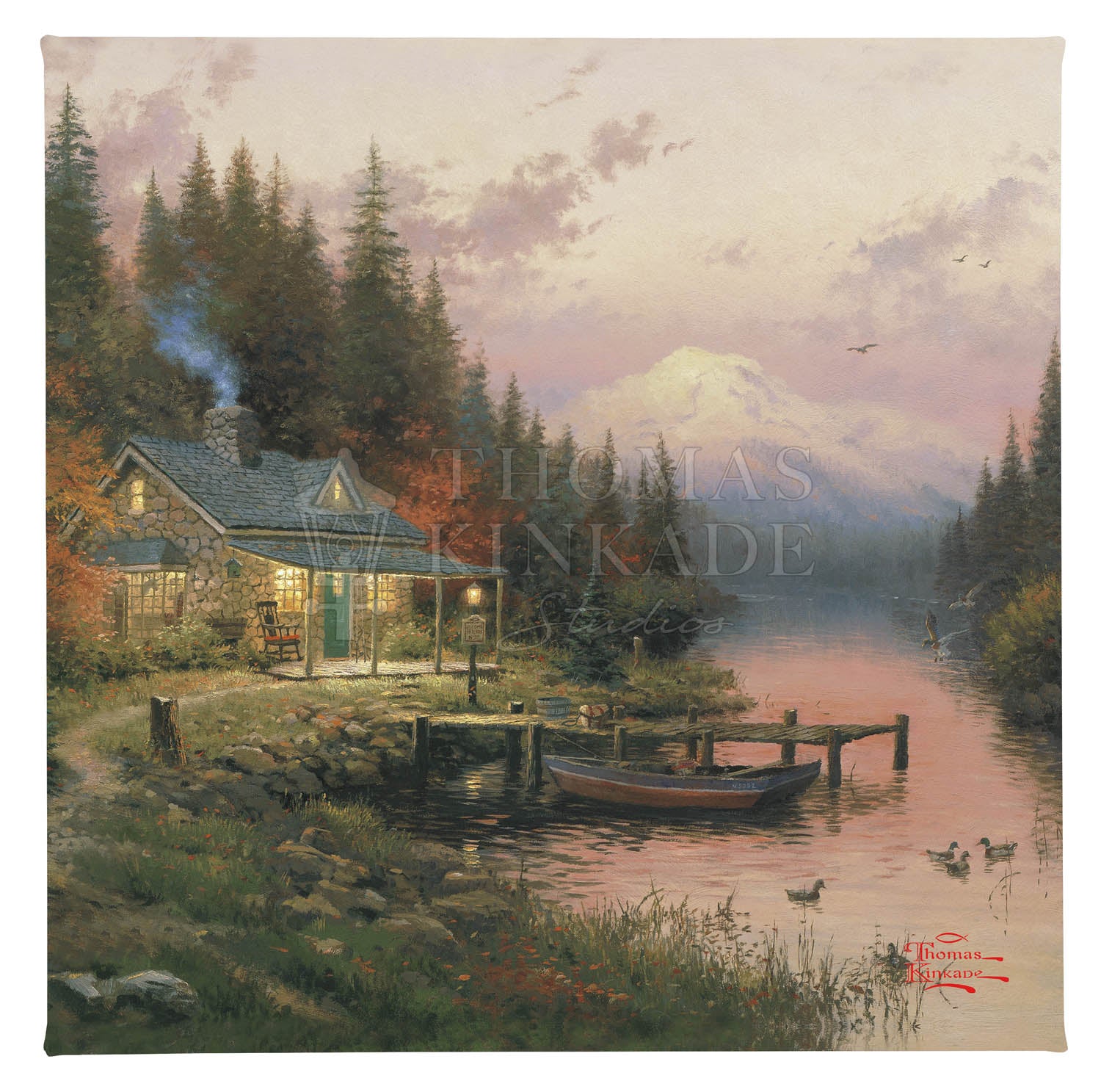 The End of a Perfect Day - 14" x 14" Gallery Wrapped Canvas
