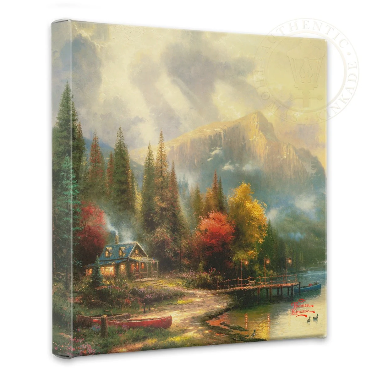 The End of a Perfect Day III - 14" x 14" Gallery Wrapped Canvas - Image 2