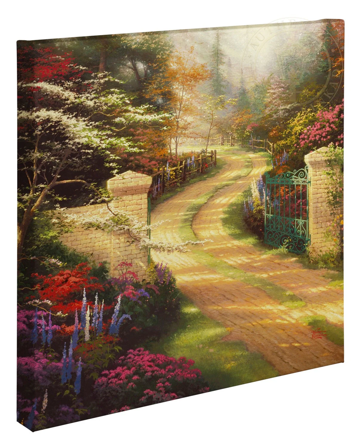 Spring Gate - 20" x 20" Gallery Wrapped Canvas