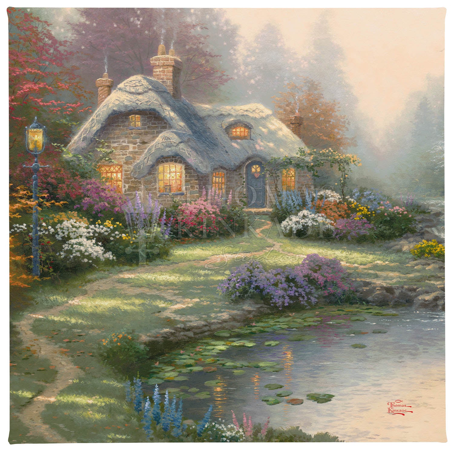 Everett's Cottage - 14" x 14" Gallery Wrapped Canvas