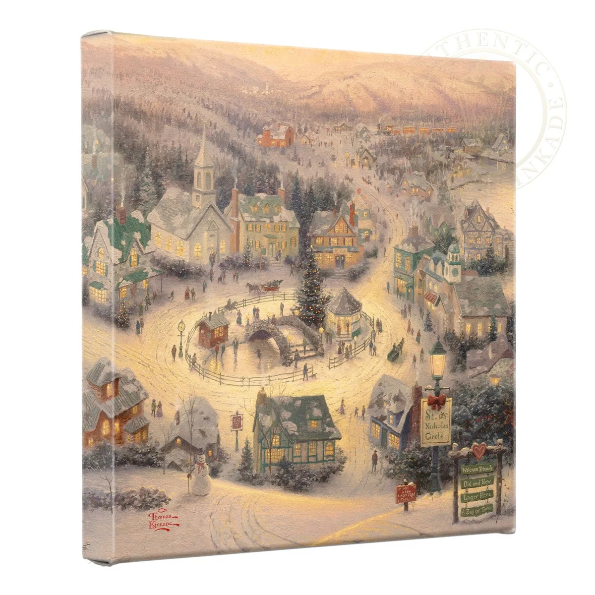 St. Nicholas Circle - 14" x 14" Gallery Wrapped Canvas - Image 2