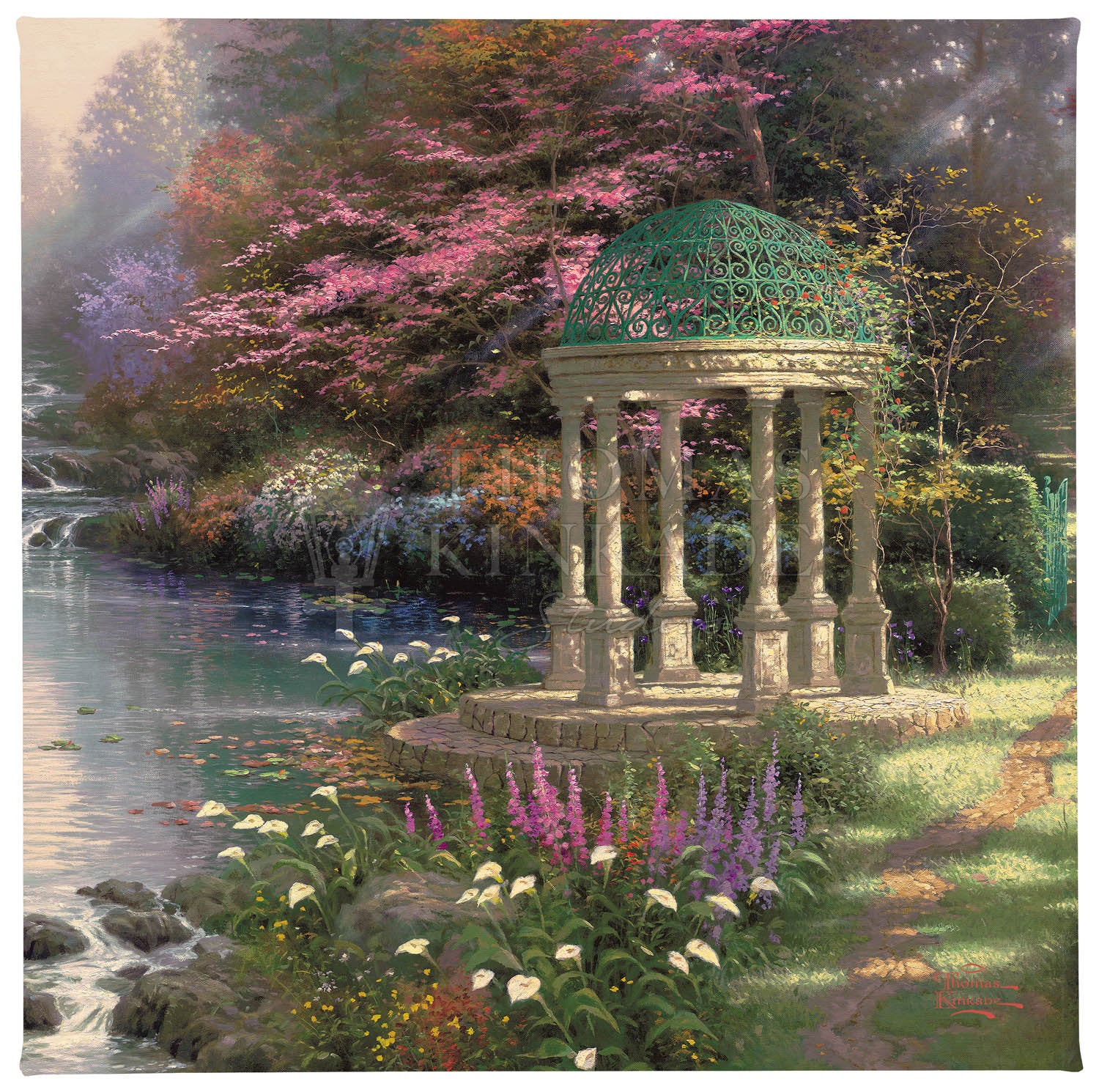 The Garden of Prayer - 14" x 14" Gallery Wrapped Canvas