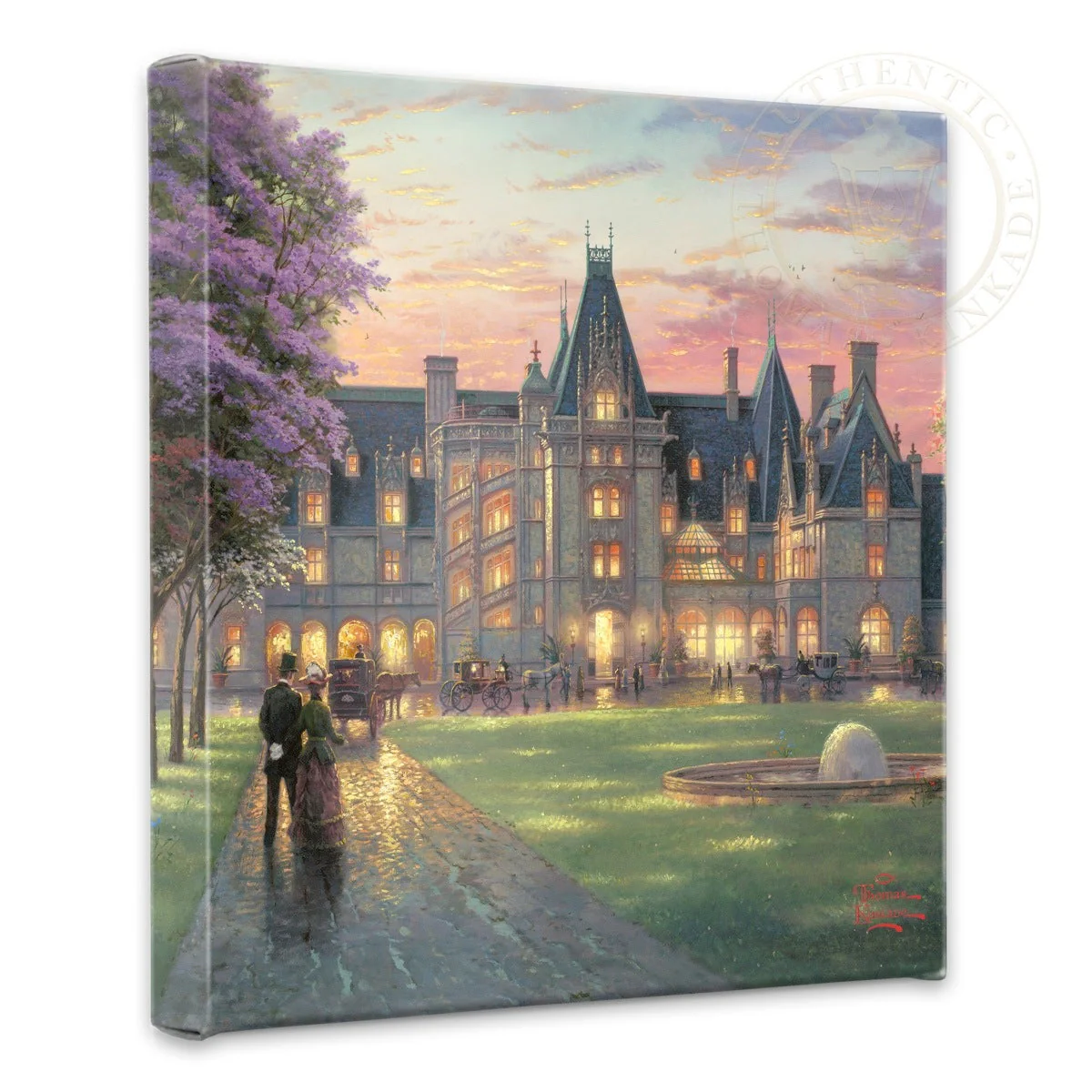 Elegant Evening at Biltmore® - 14" x 14" Gallery Wrapped Canvas - Image 2