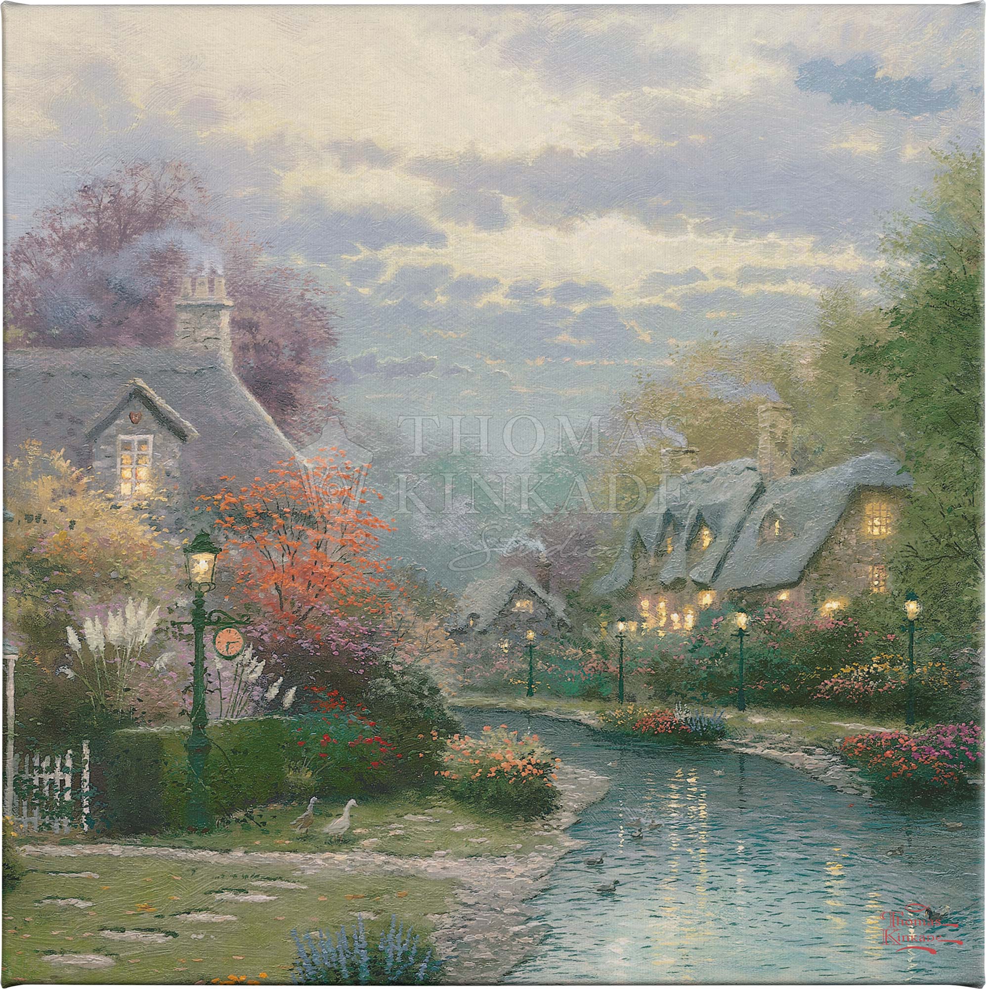 Lamplight Brooke - 20" x 20" Gallery Wrapped Canvas