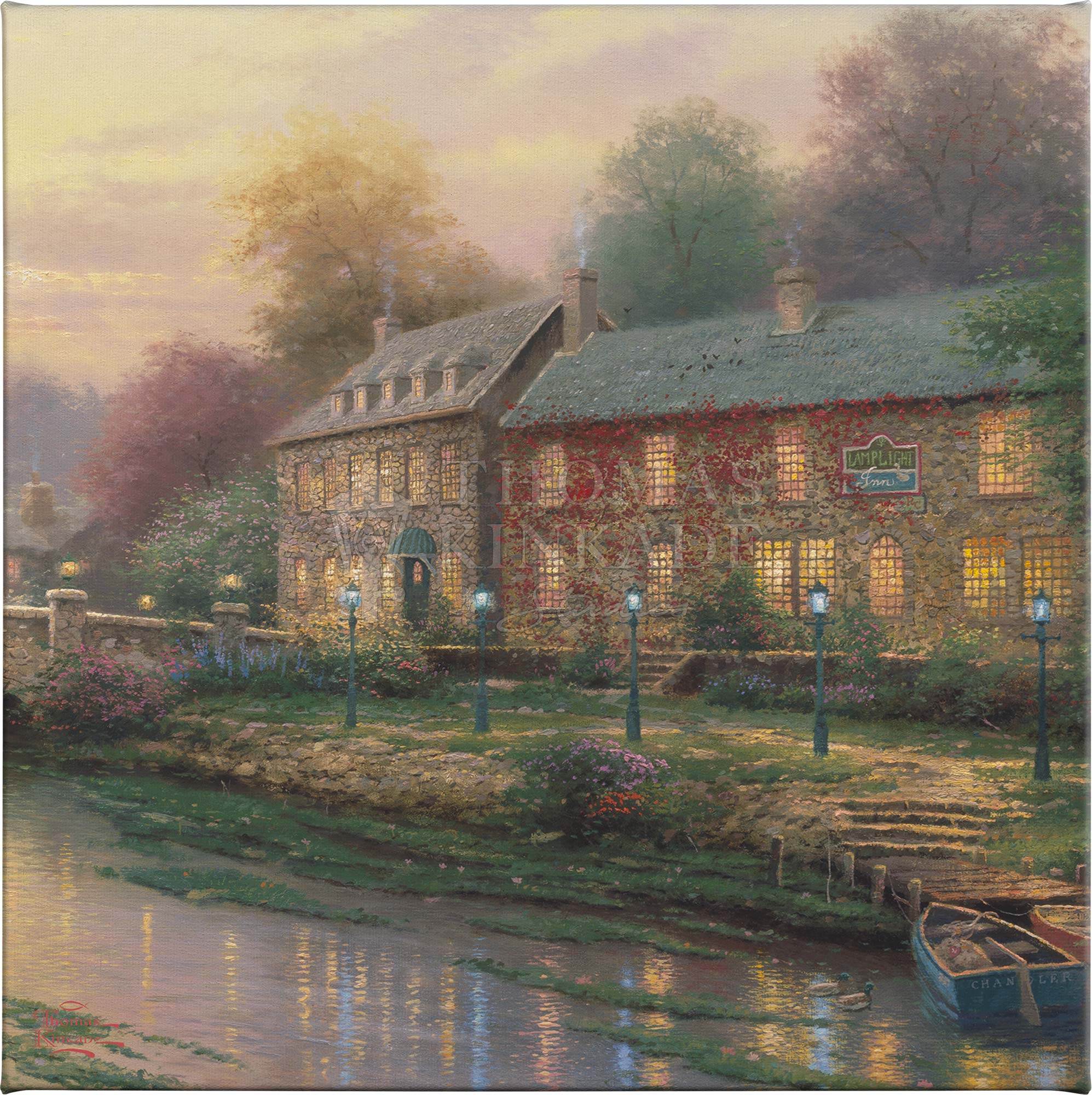 Lamplight Inn - 20" x 20" Gallery Wrapped Canvas