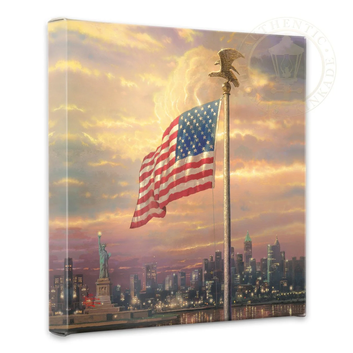 The Light of Freedom - 14" x 14" Gallery Wrapped Canvas
