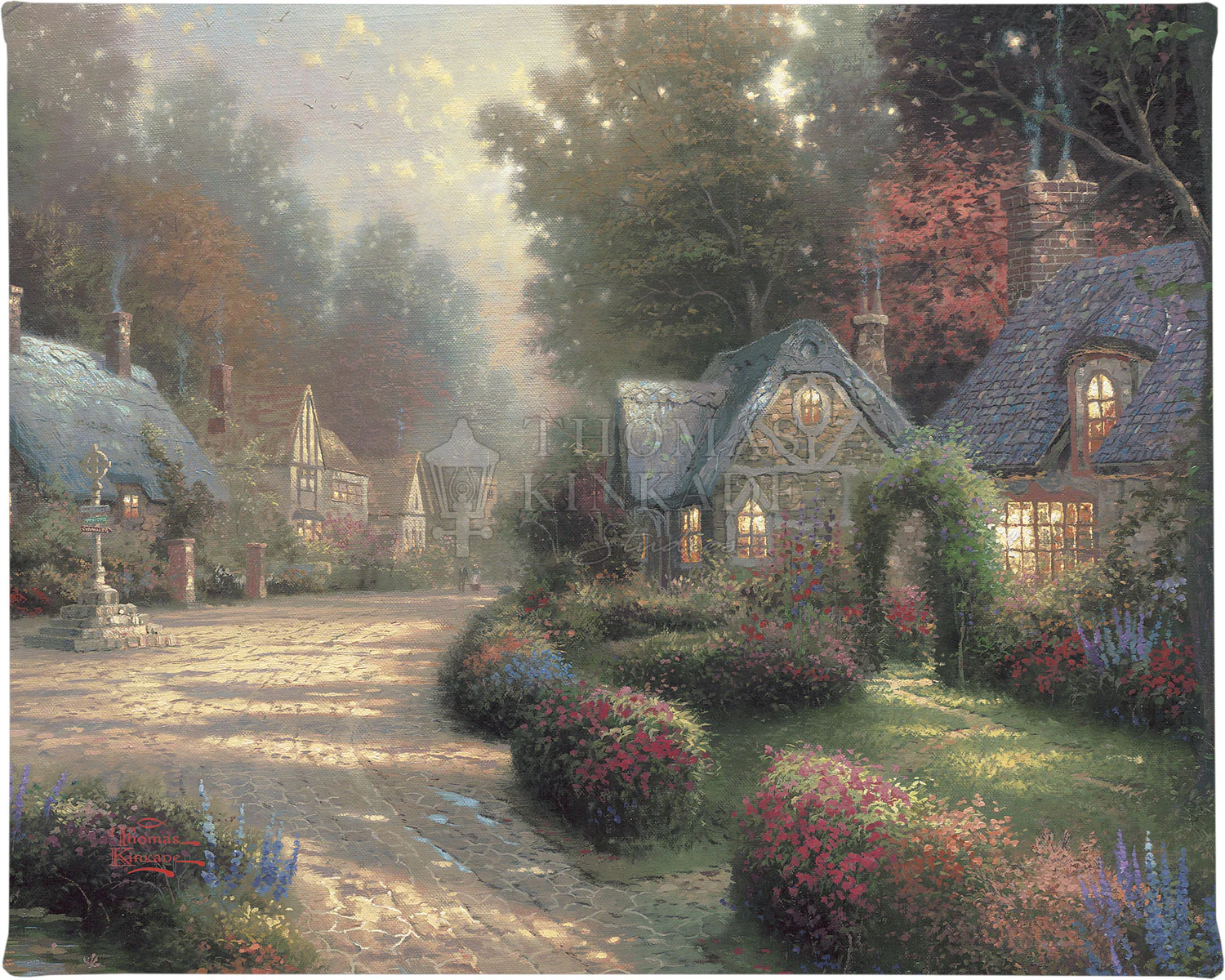Cobblestone Lane - 8" x 10" Gallery Wrapped Canvas