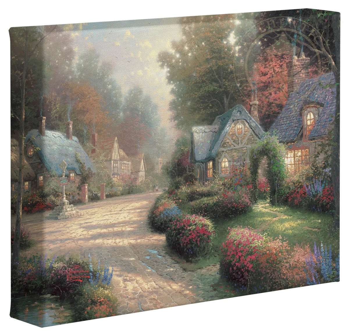 Cobblestone Lane - 8" x 10" Gallery Wrapped Canvas - Image 2