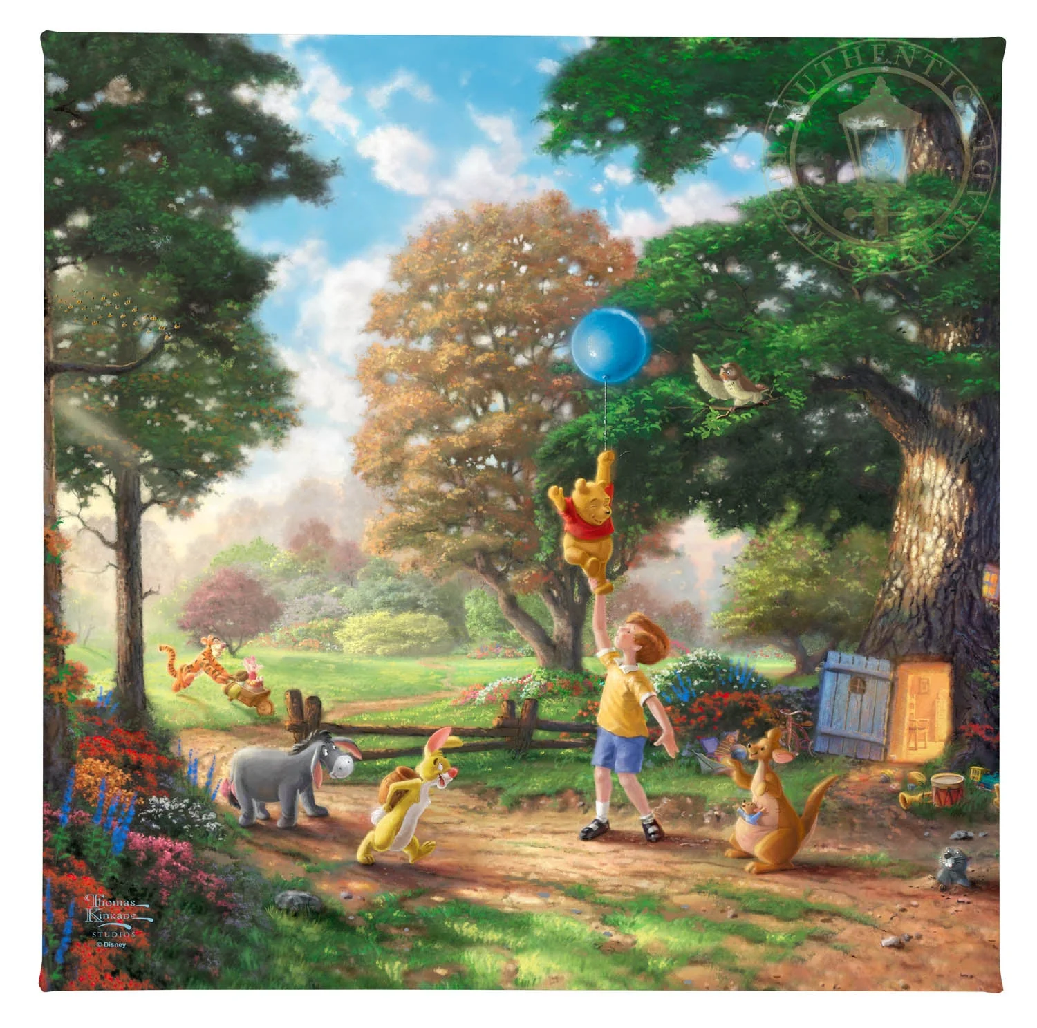 Disney Winnie the Pooh II - 14" x 14 " Gallery Wrapped Canvas