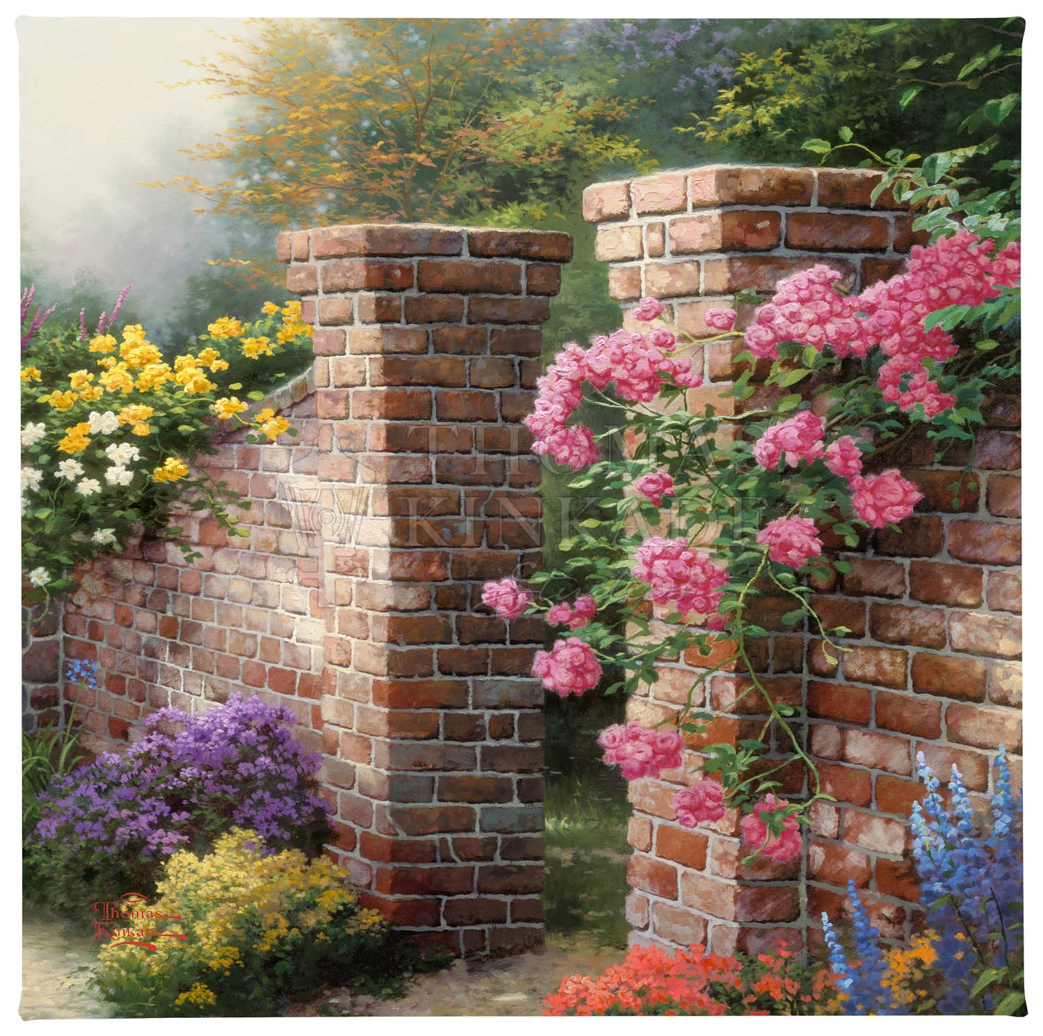 The Rose Garden - 14" x 14" Gallery Wrapped Canvas