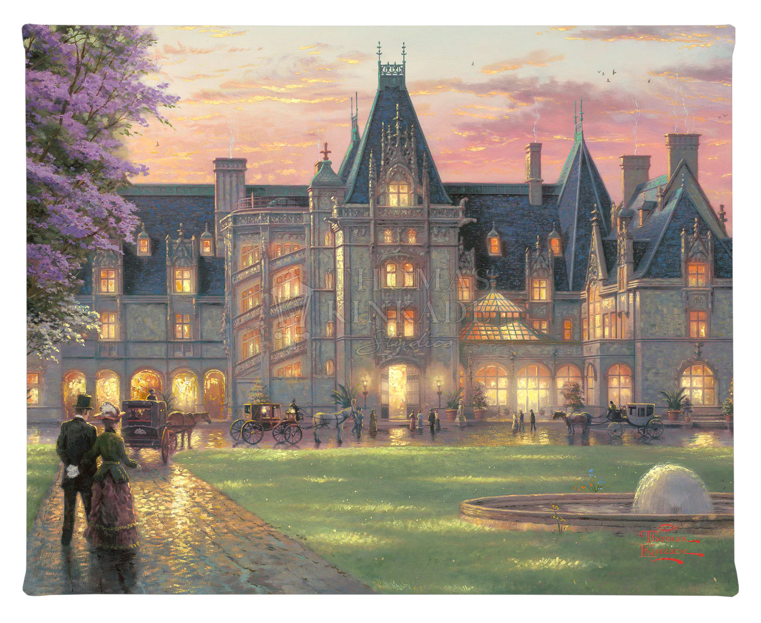 Elegant Evening at Biltmore® - 8" x 10" Gallery Wrapped Canvas