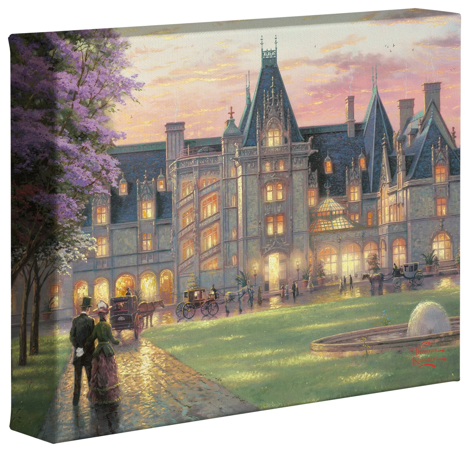 Elegant Evening at Biltmore® - 8" x 10" Gallery Wrapped Canvas - Image 2