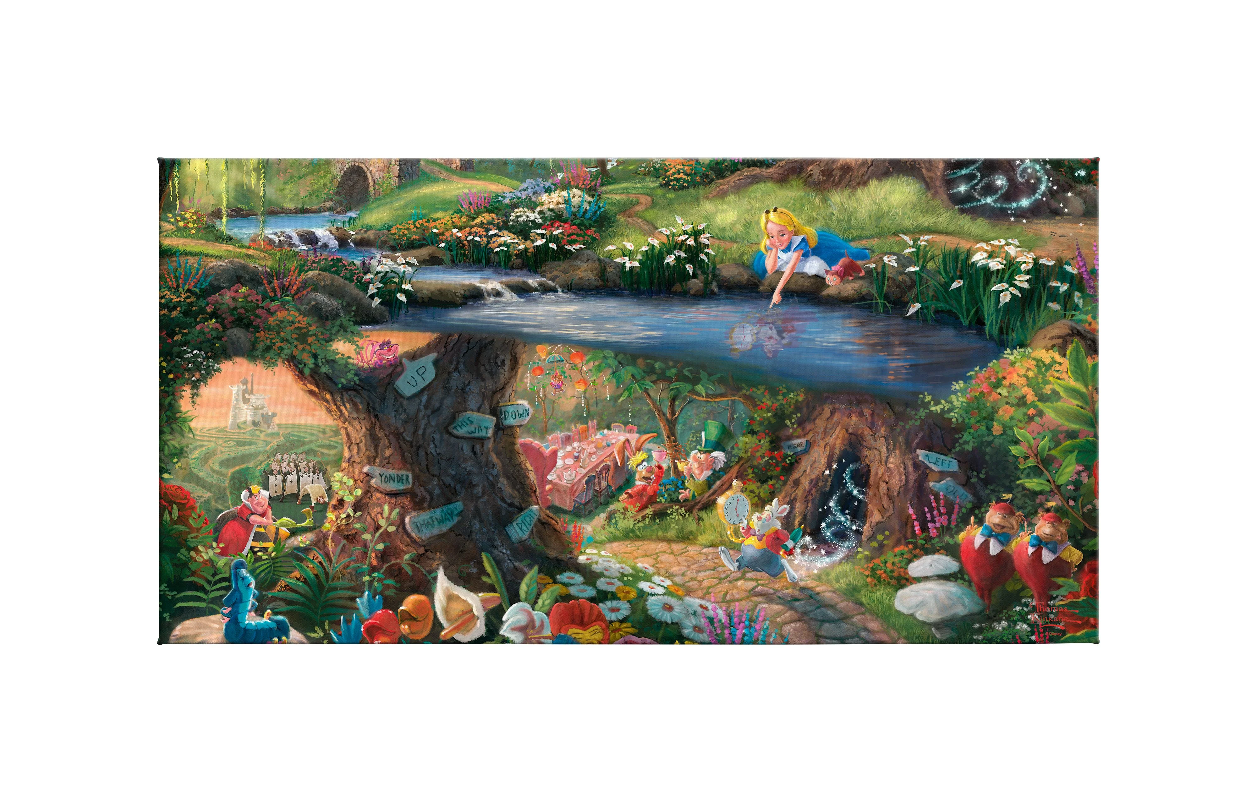 Disney Alice in Wonderland - 16" x 31" Gallery Wrapped Canvas