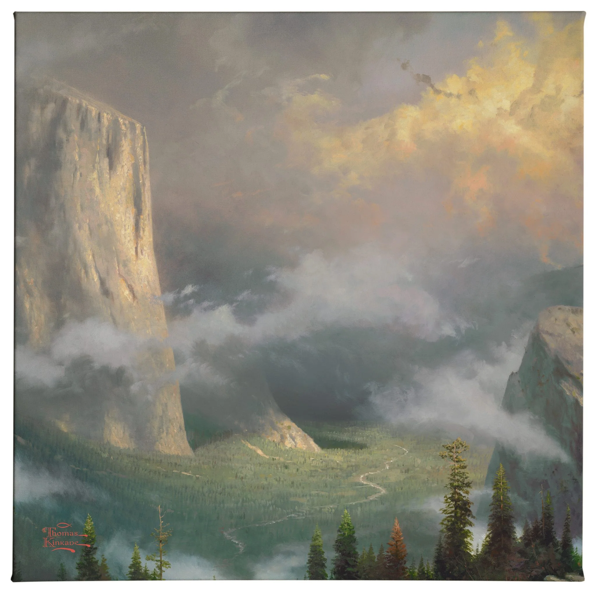 West Rim, Yosemite - 20" x 20" Gallery Wrapped Canvas