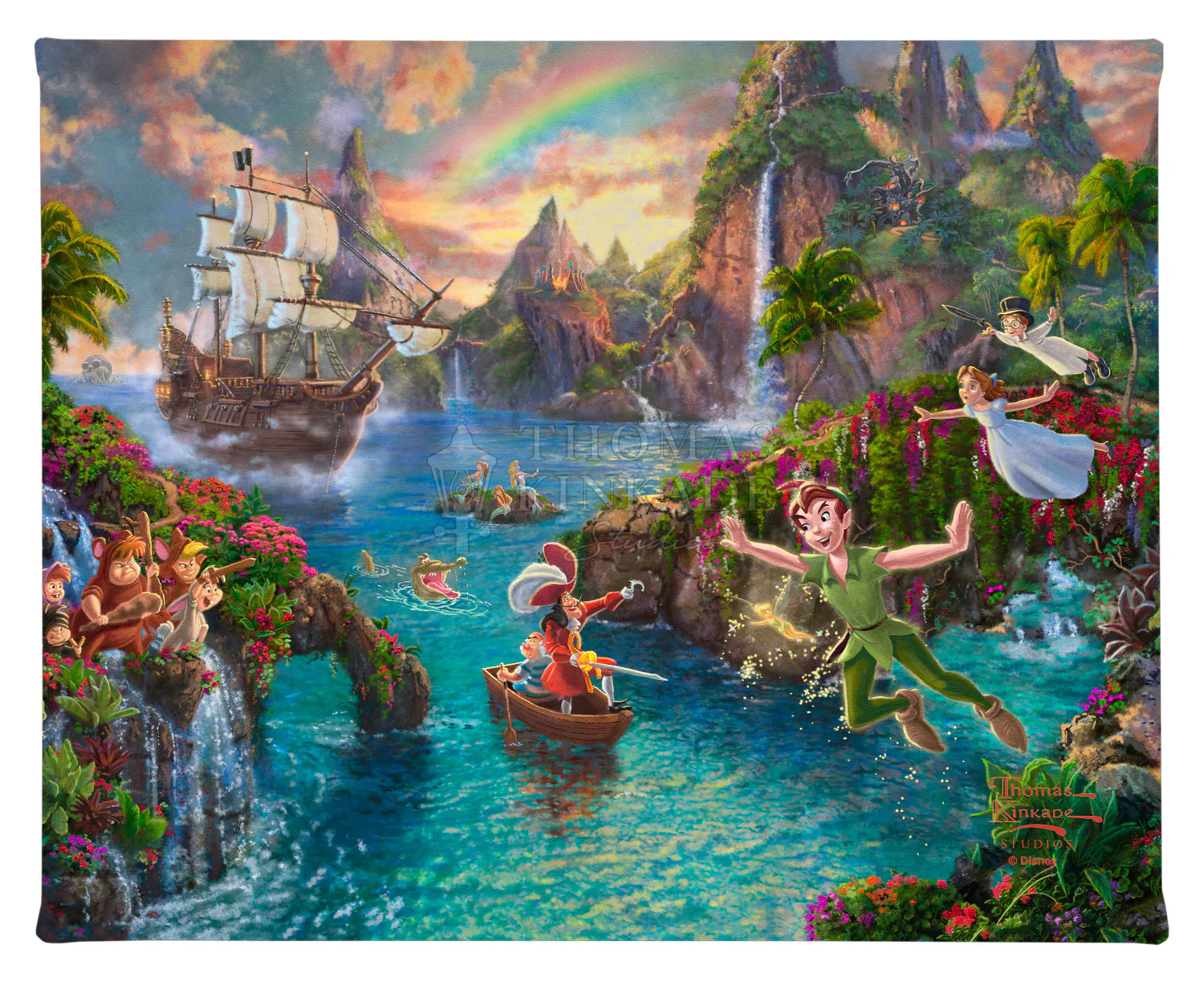 Disney Peter Pan's Never Land - 8" x 10" Gallery Wrapped Canvas