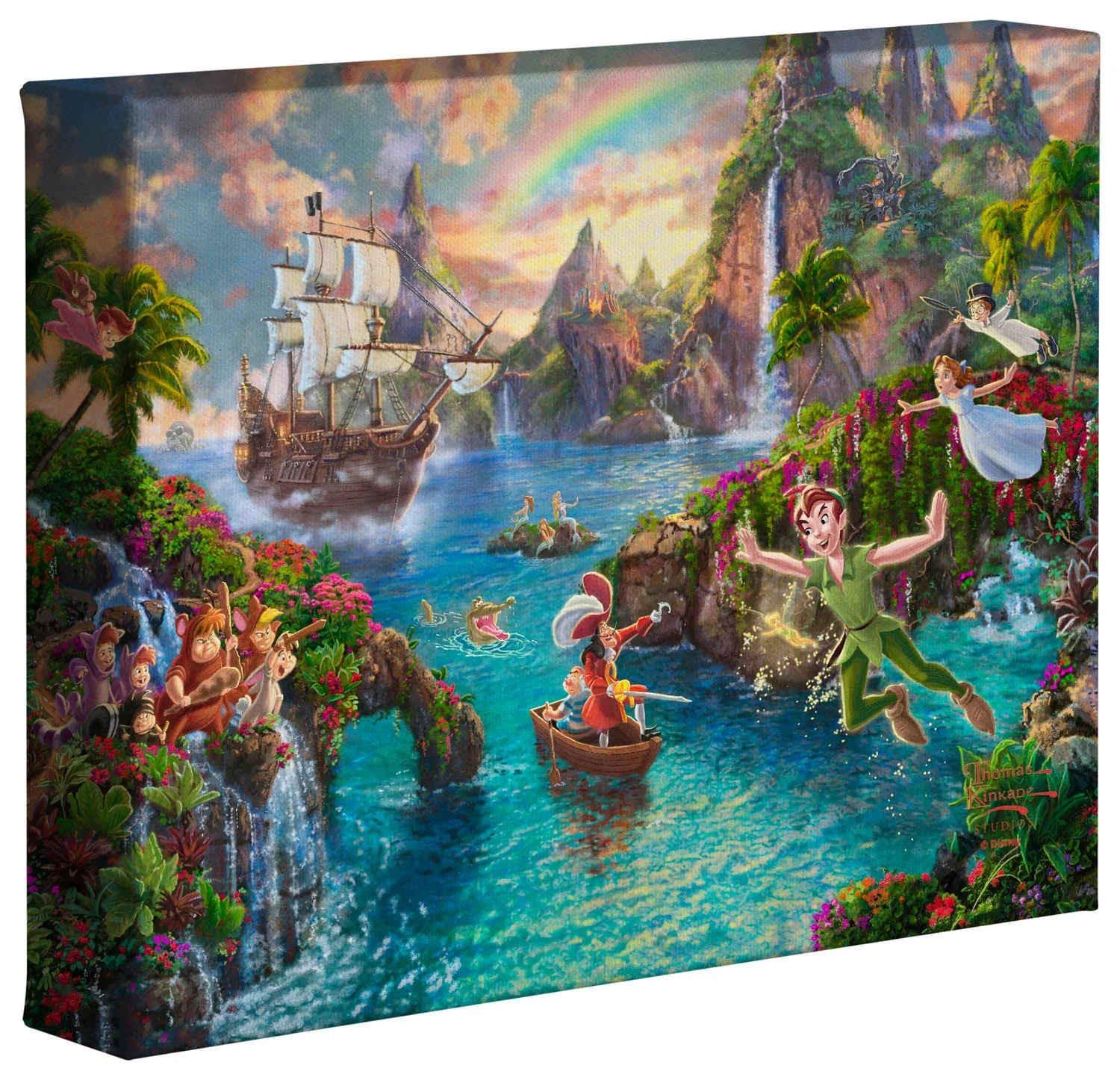 Disney Peter Pan's Never Land - 8" x 10" Gallery Wrapped Canvas - Image 2