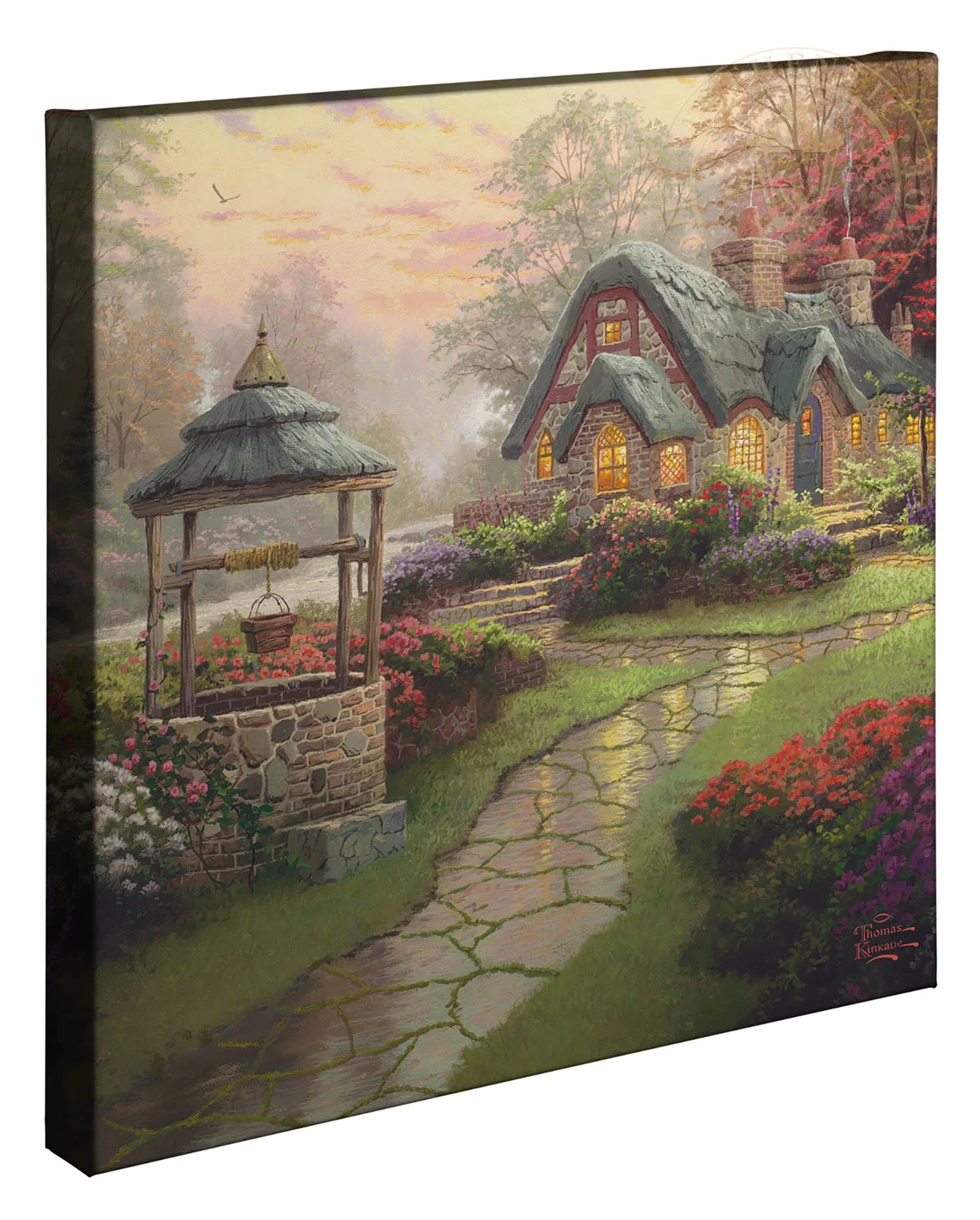 Make a Wish Cottage - 20" x 20" Gallery Wrapped Canvas - Image 2