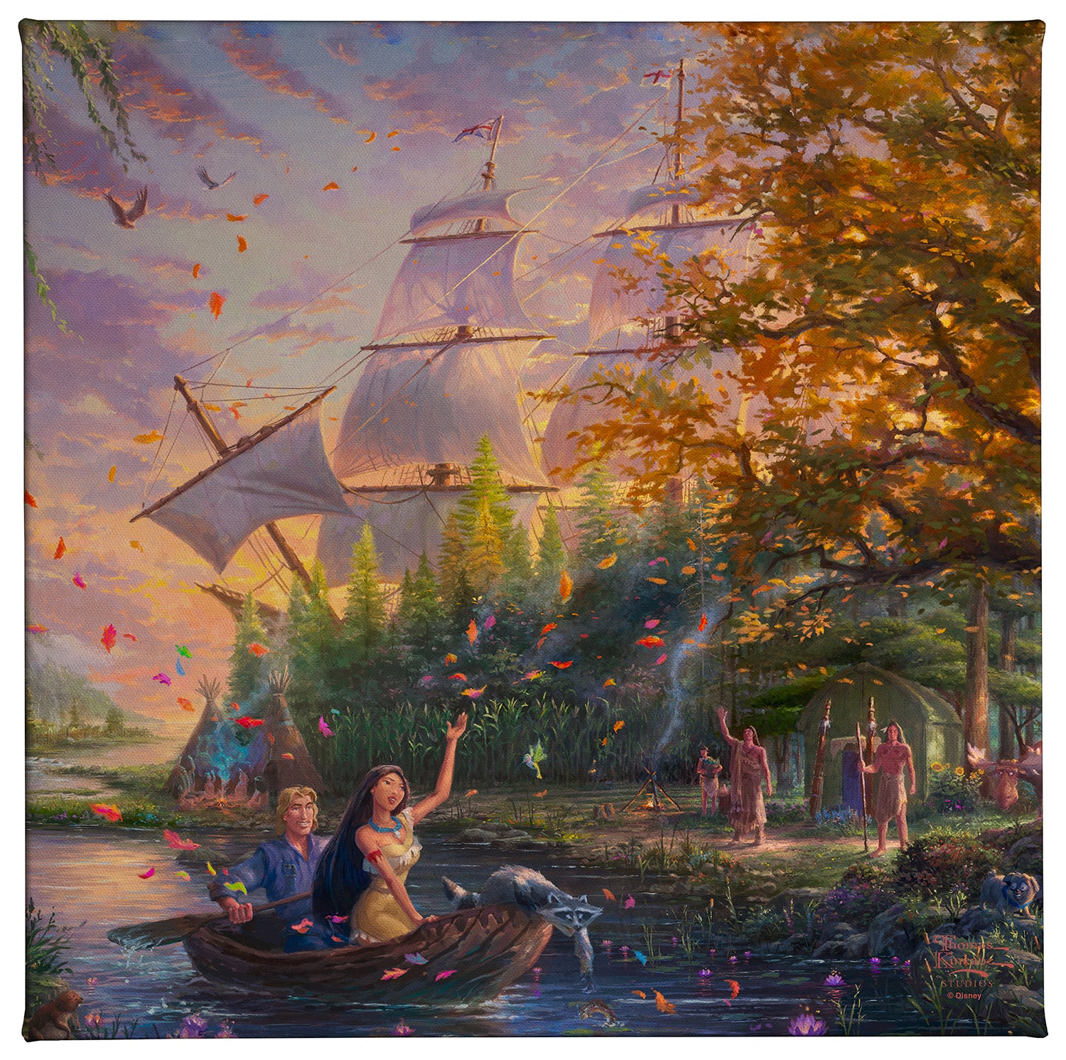 Disney Pocahontas - 14" x 14" Gallery Wrapped Canvas