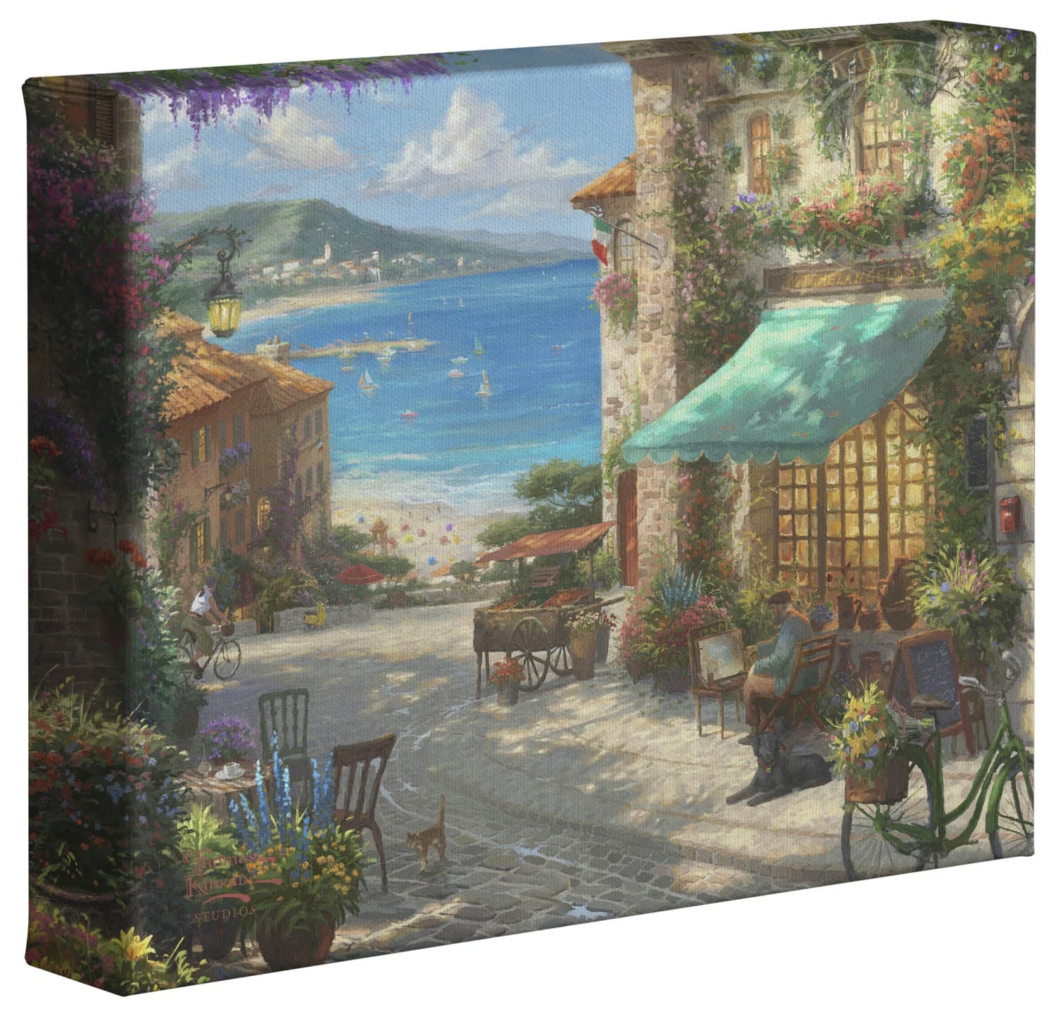 Italian Café - 8" x 10" Gallery Wrapped Canvas - Image 2