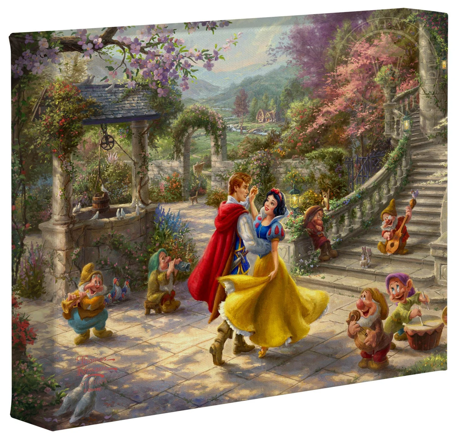Disney Snow White Dancing in the Sunlight - 8" x 10" Gallery Wrapped Canvas - Image 2