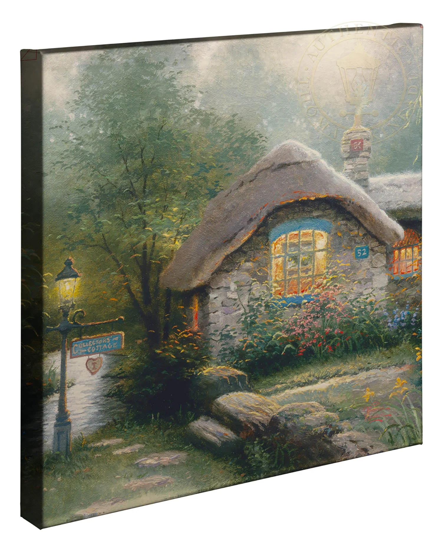 Collector's Cottage - 20" x 20" Gallery Wrapped Canvas - Image 2