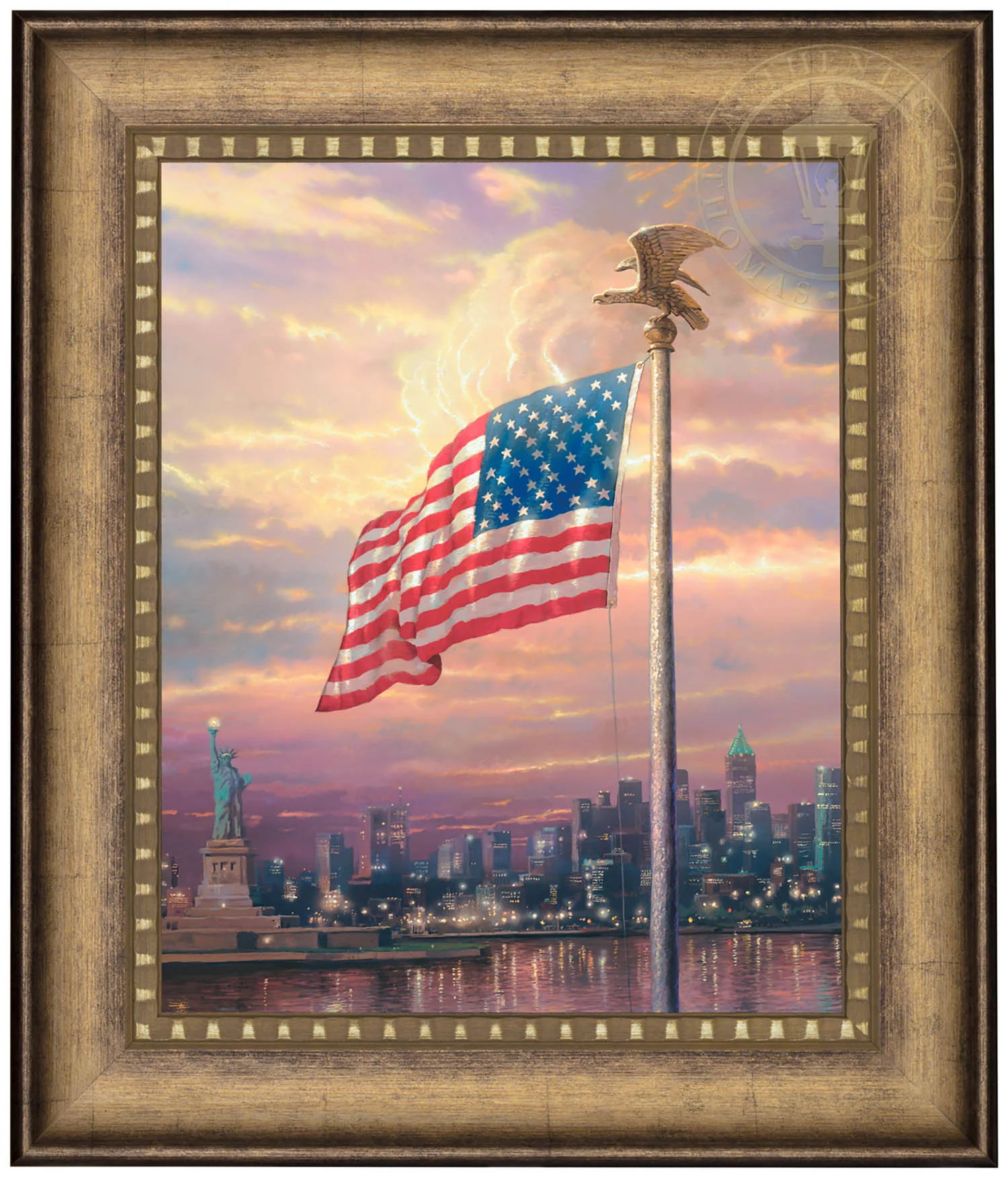 The Light of Freedom - 16" x 20" Brushstroke Vignette
