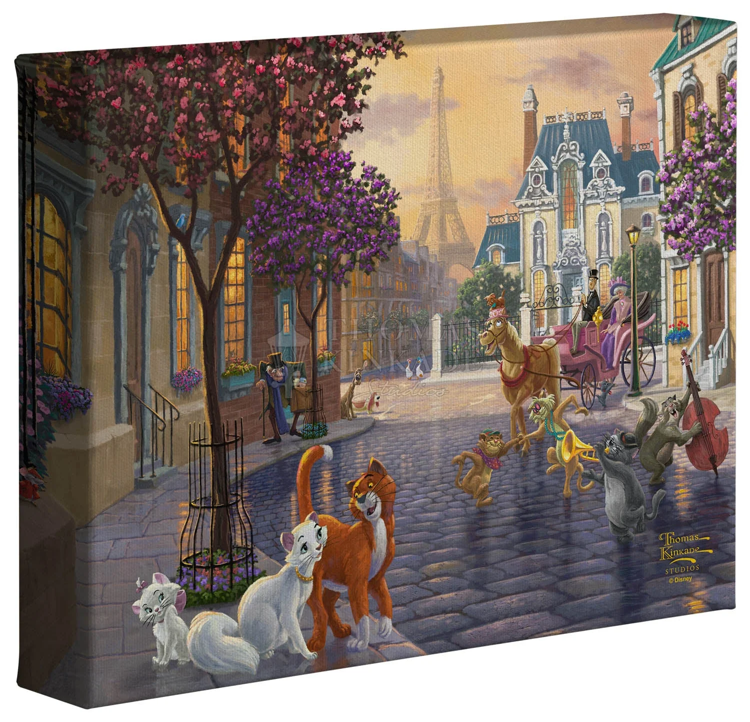 Disney The Aristocats - 8" x 10" - Aristocats Gallery Wrapped Canvas - Image 2