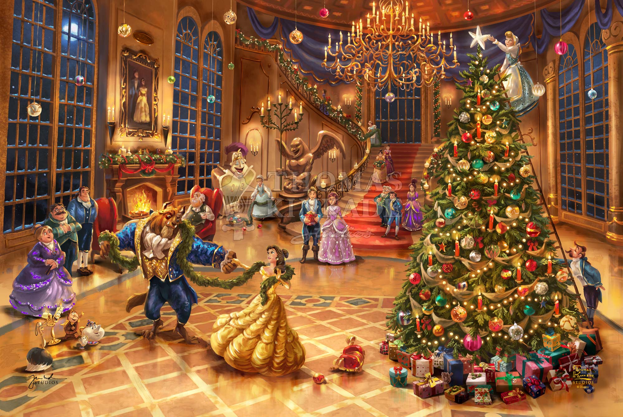 Disney Beauty and the Beast Christmas Celebration - Jewel Edition Art - Image 2